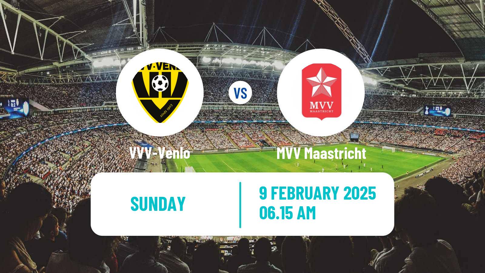 Football Dutch Eerste Divisie VVV-Venlo - MVV Maastricht