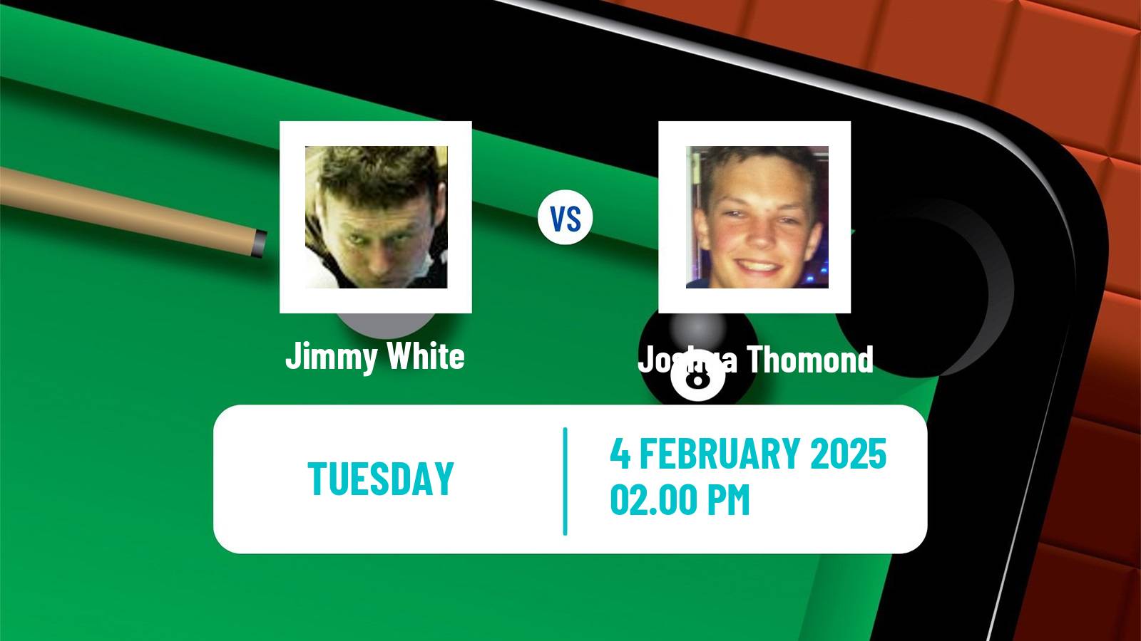 Snooker Welsh Open Jimmy White - Joshua Thomond