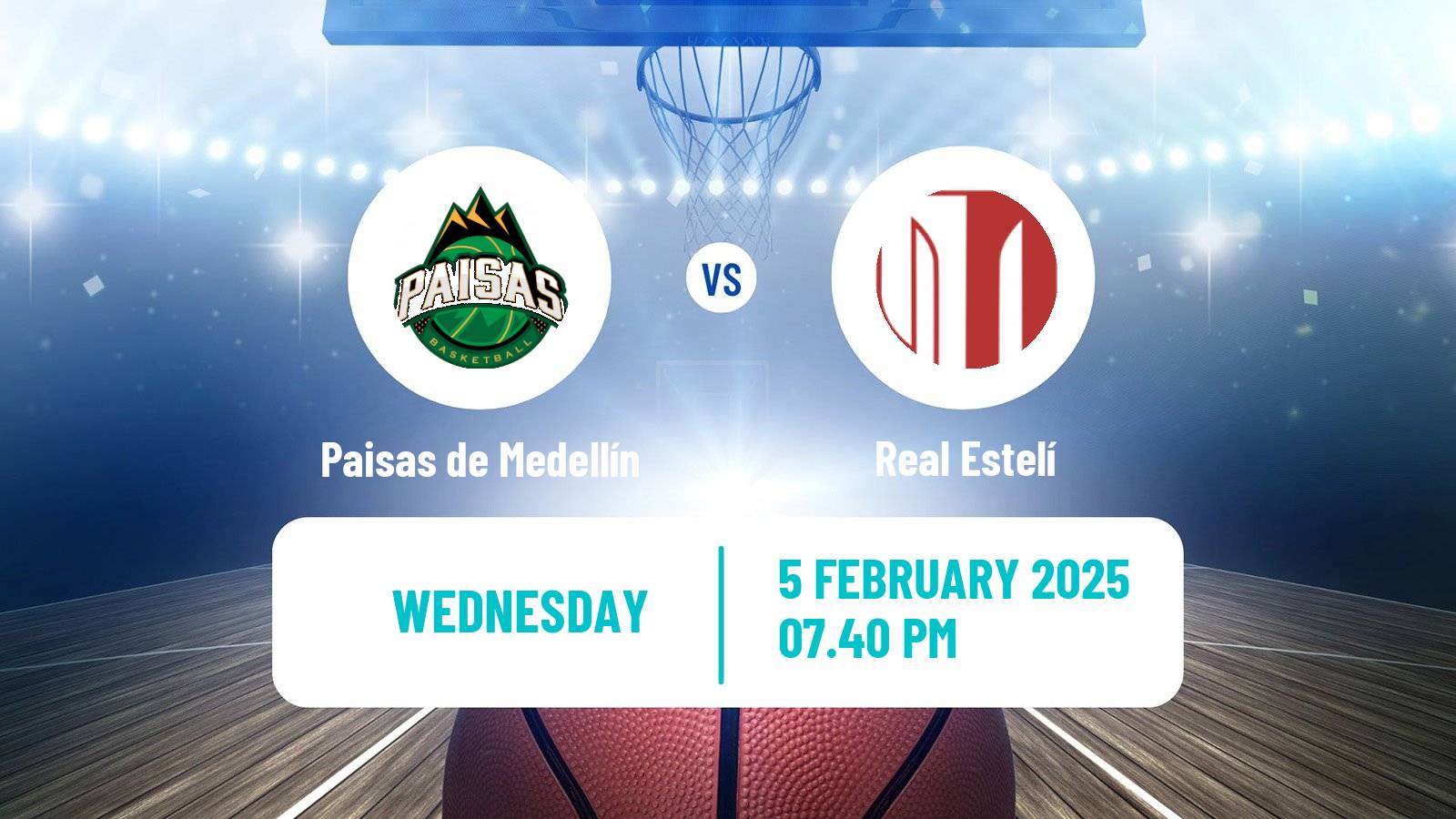 Basketball Champions League Americas Basketball Paisas de Medellín - Real Estelí
