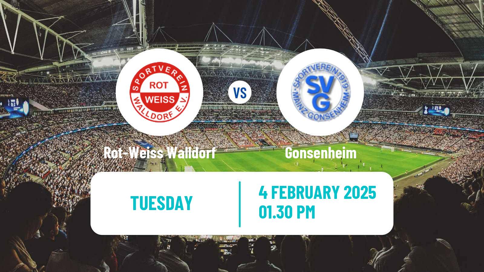 Soccer Club Friendly Rot-Weiss Walldorf - Gonsenheim