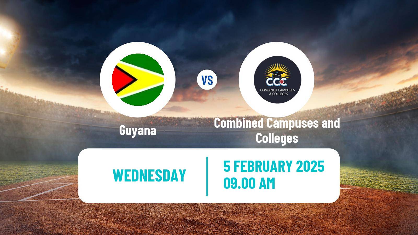 Cricket West Indies Championship Cricket Guyana - Combined Campuses and Colleges
