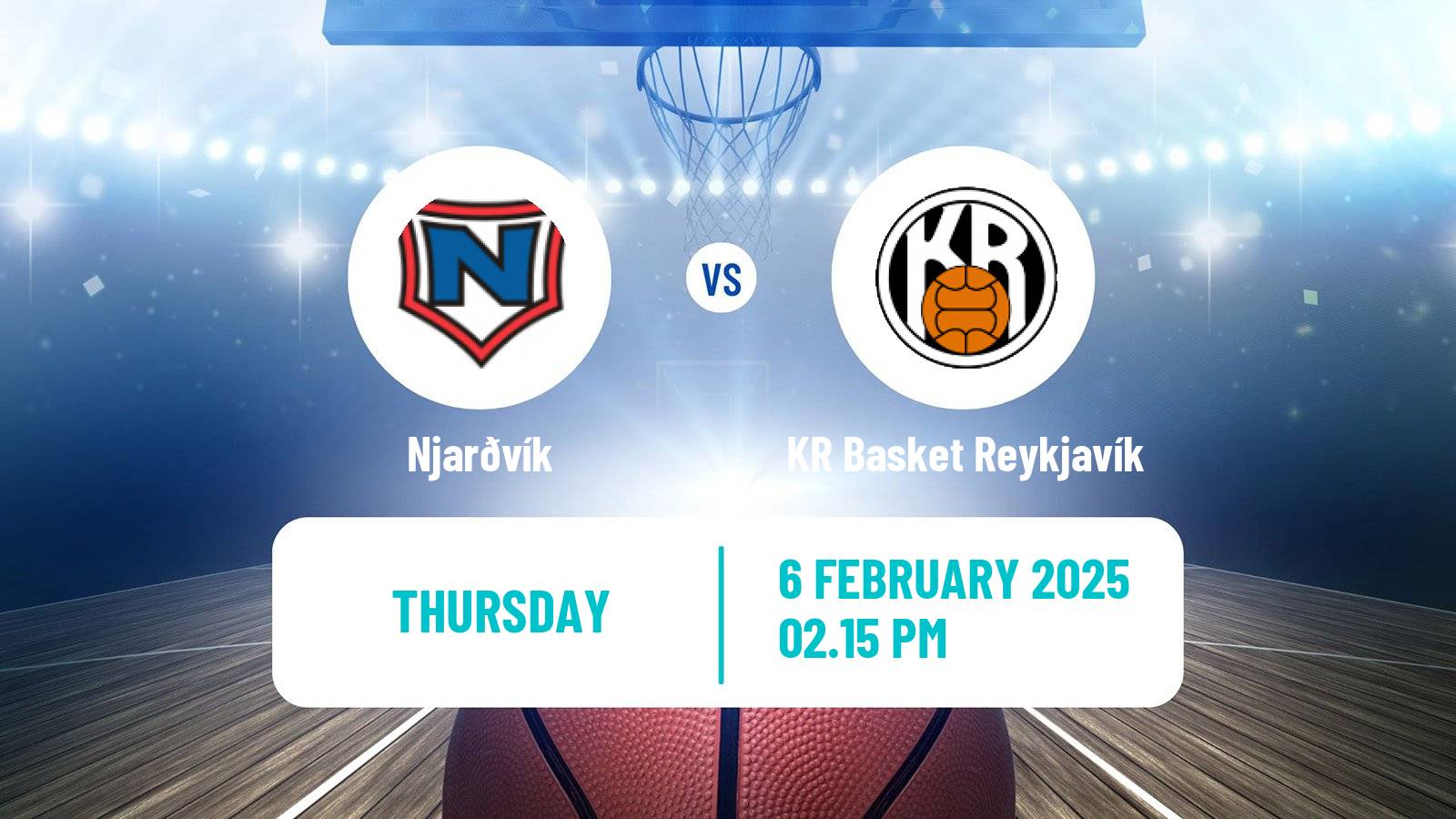 Basketball Icelandic Premier League Basketball Njarðvík - KR Basket Reykjavík