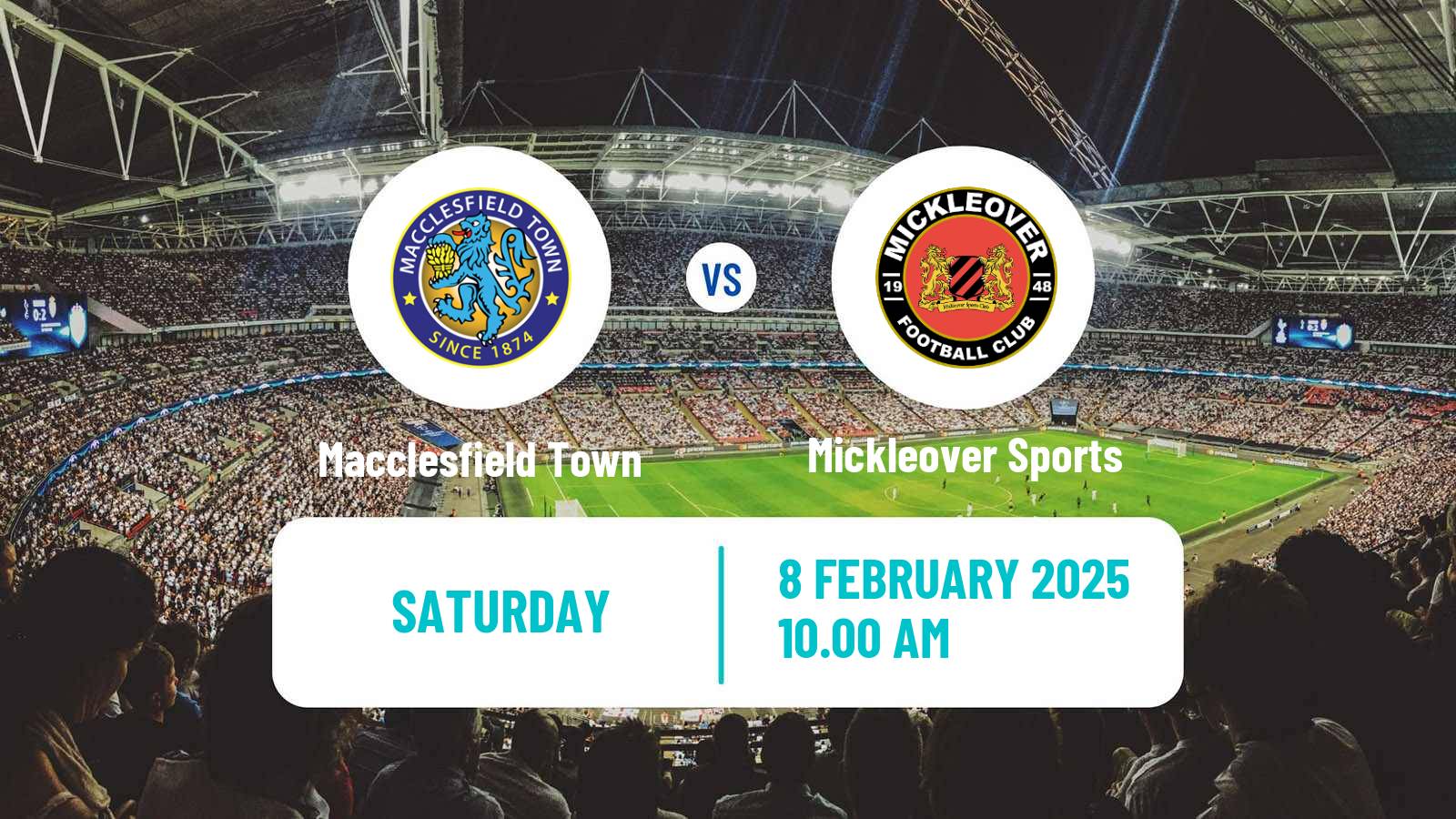 Soccer English NPL Premier Division Macclesfield Town - Mickleover Sports