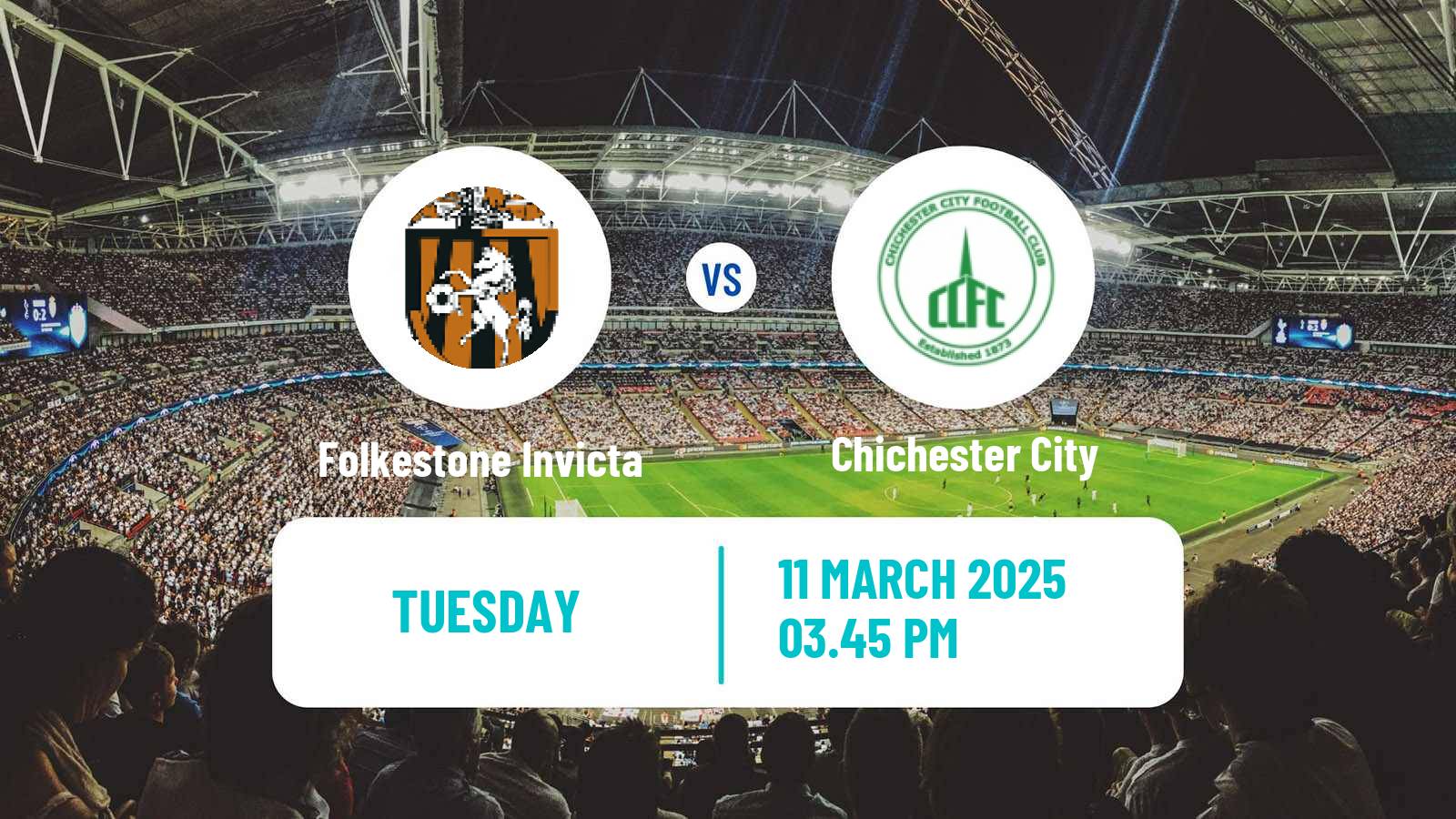 Soccer English Isthmian League Premier Division Folkestone Invicta - Chichester City
