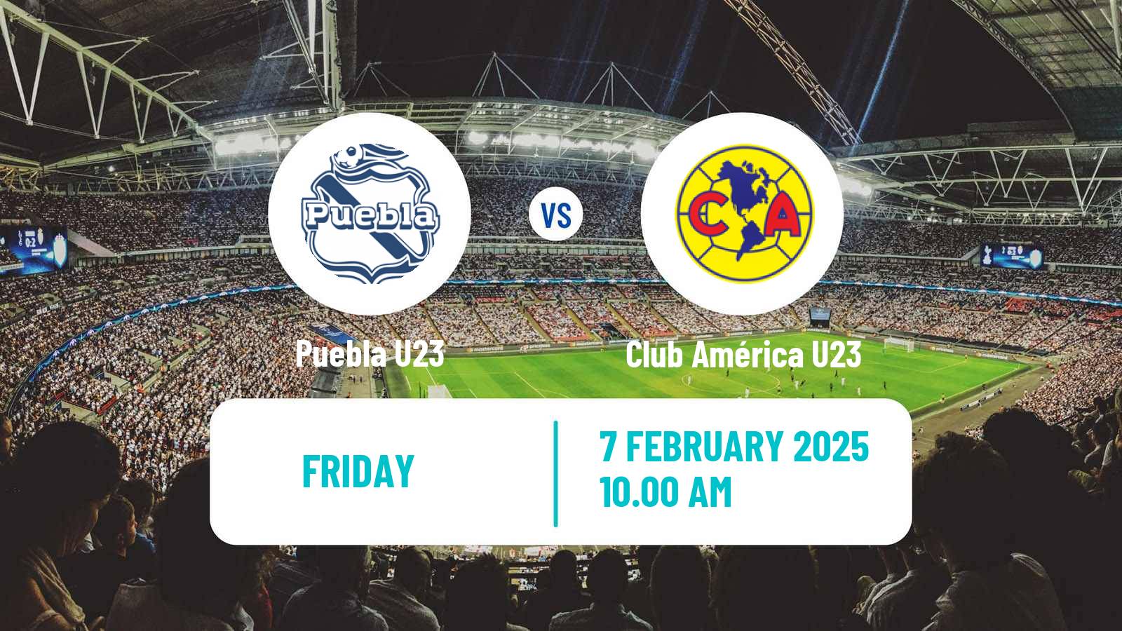 Football Mexican Liga MX U23 Puebla U23 - Club América U23