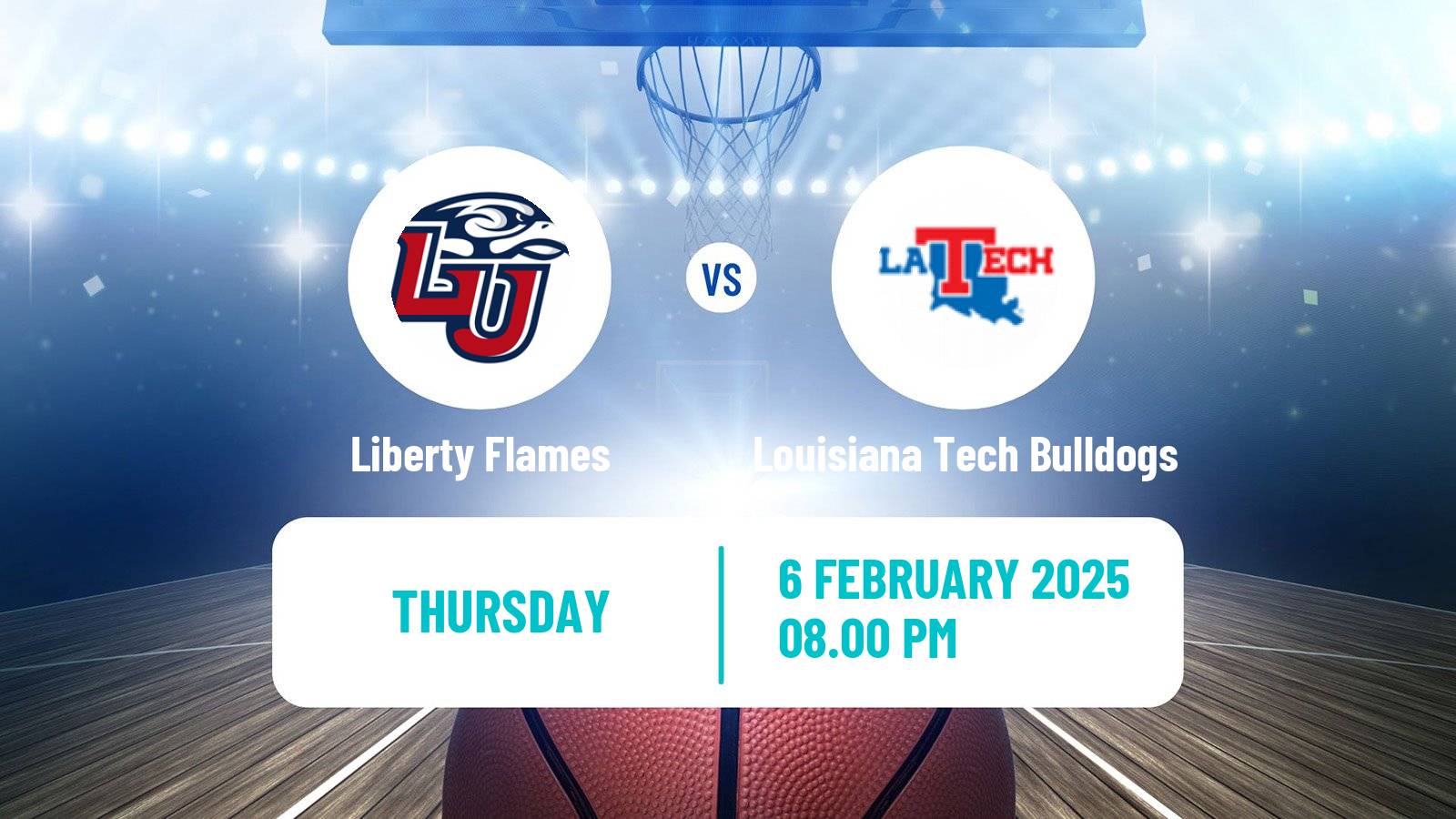 Basketball NCAA College Basketball Liberty Flames - Louisiana Tech Bulldogs