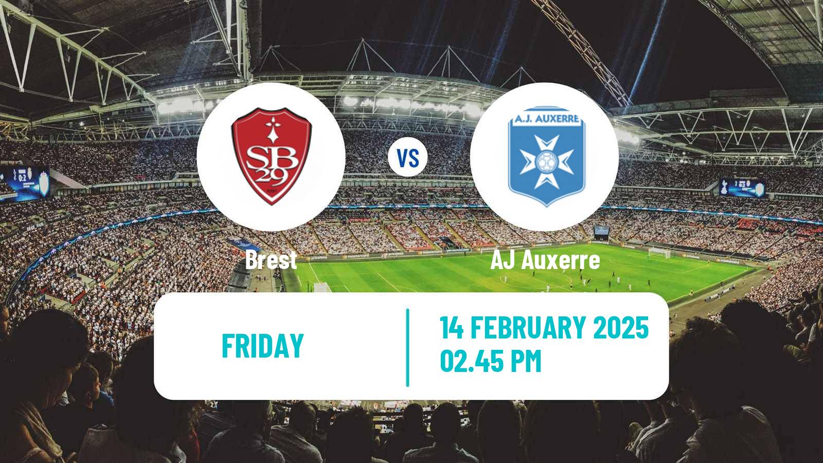 Soccer French Ligue 1 Brest - Auxerre