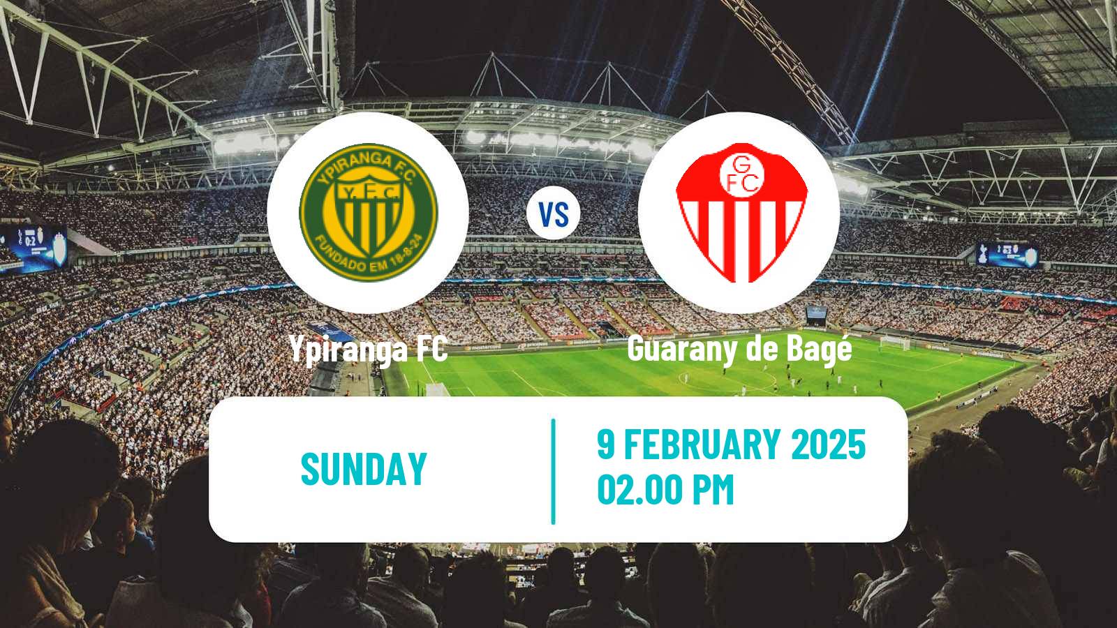 Football Brazilian Campeonato Gaucho Ypiranga - Guarany de Bagé