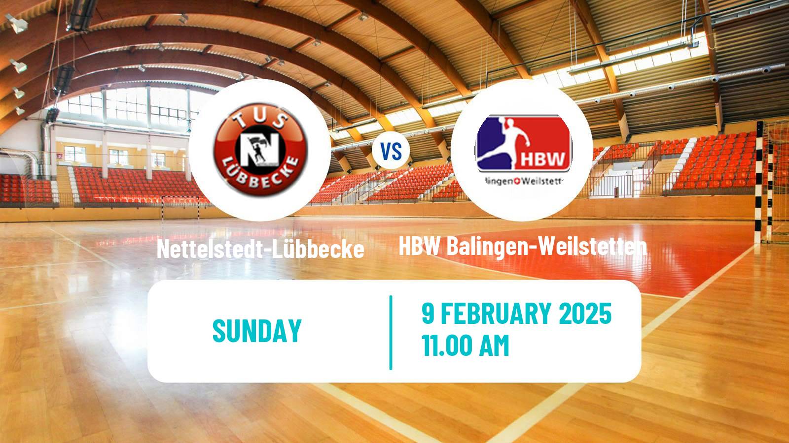 Handball German 2 Bundesliga Handball Nettelstedt-Lübbecke - HBW Balingen-Weilstetten
