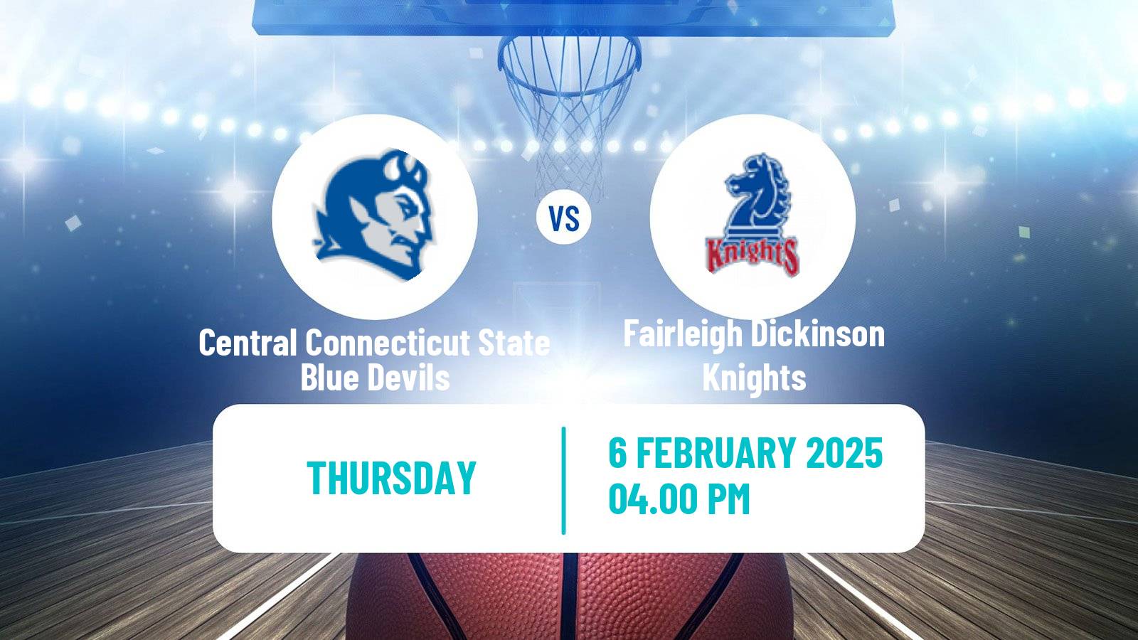 Basketball NCAA College Basketball Women Central Connecticut State Blue Devils - Fairleigh Dickinson Knights