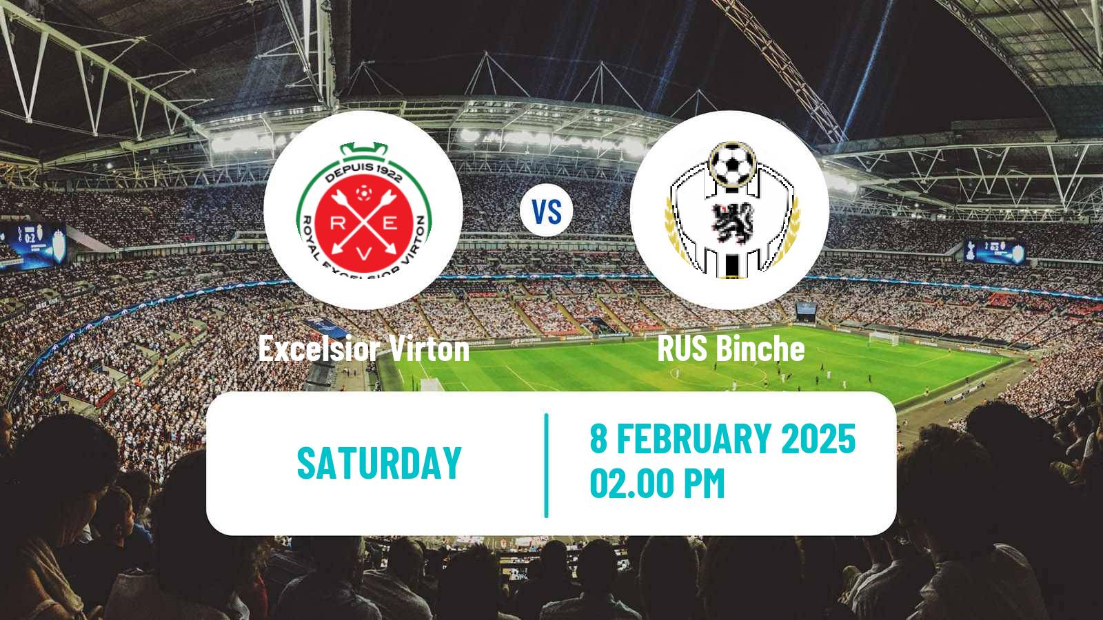 Soccer Belgian National Division 1 ACFF Excelsior Virton - Binche