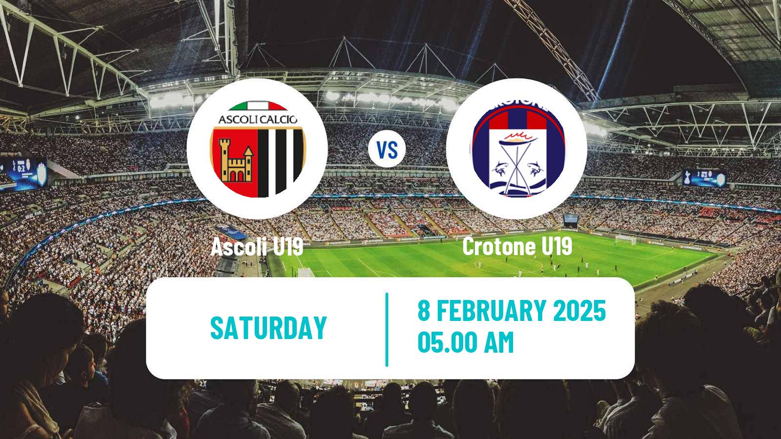 Soccer Italian Primavera 2 Ascoli U19 - Crotone U19