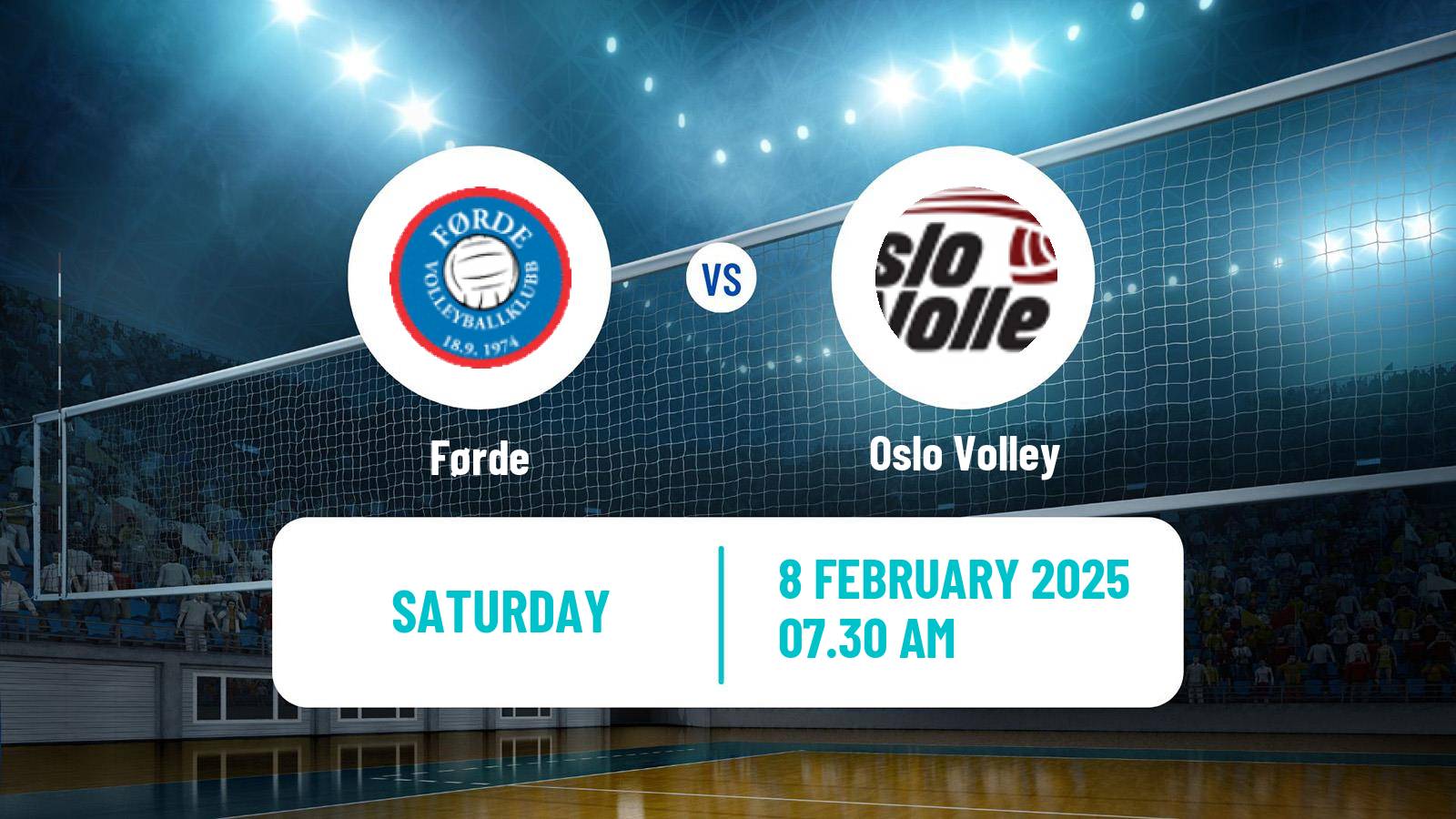 Volleyball Norwegian Eliteserien Volleyball Women Førde - Oslo