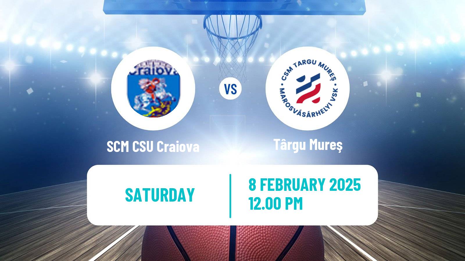 Basketball Romanian Divizia A Basketball SCM CSU Craiova - Târgu Mureş
