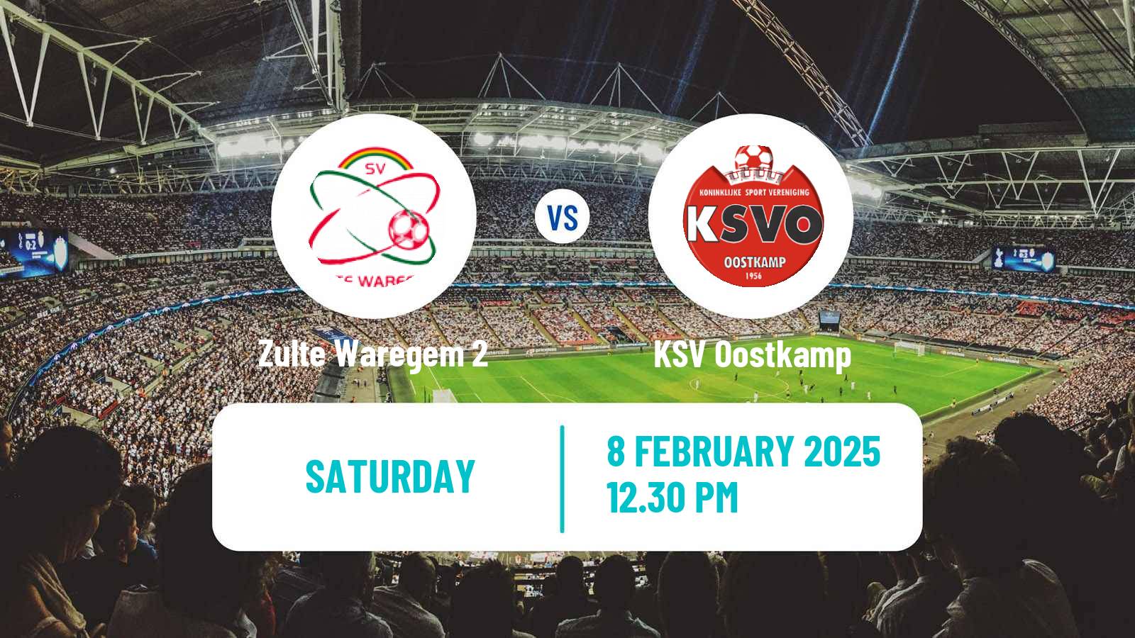 Football Belgian Second Amateur Division Group A Zulte Waregem 2 - Oostkamp