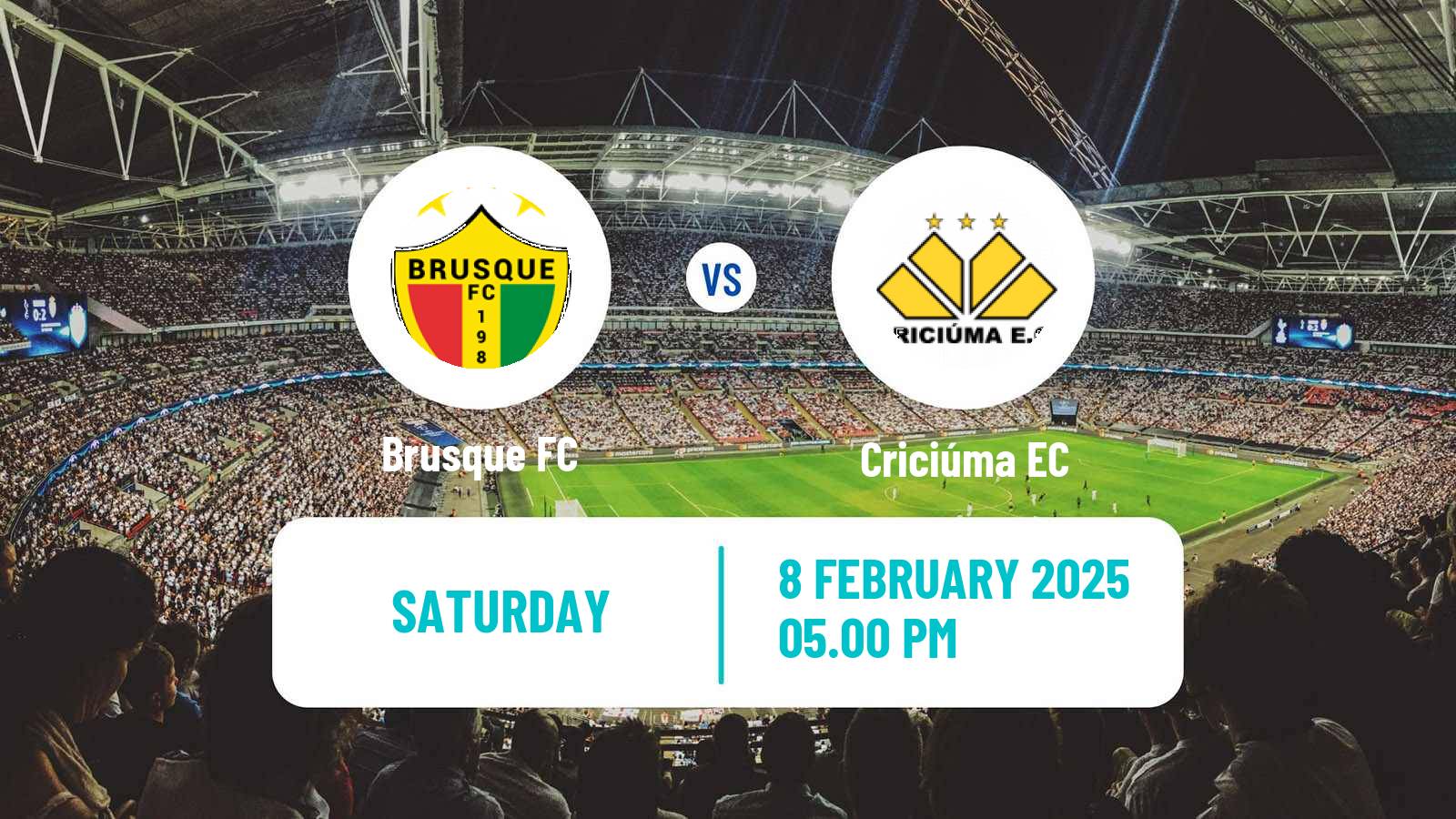 Soccer Brazilian Campeonato Catarinense Brusque - Criciúma