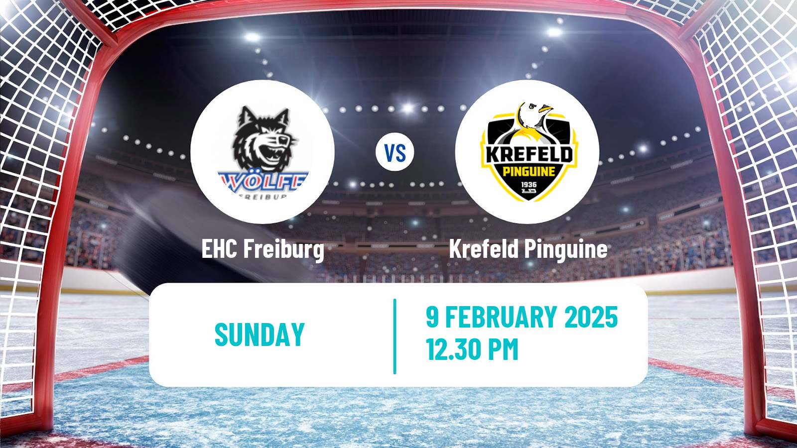 Hockey German DEL2 EHC Freiburg - Krefeld Pinguine