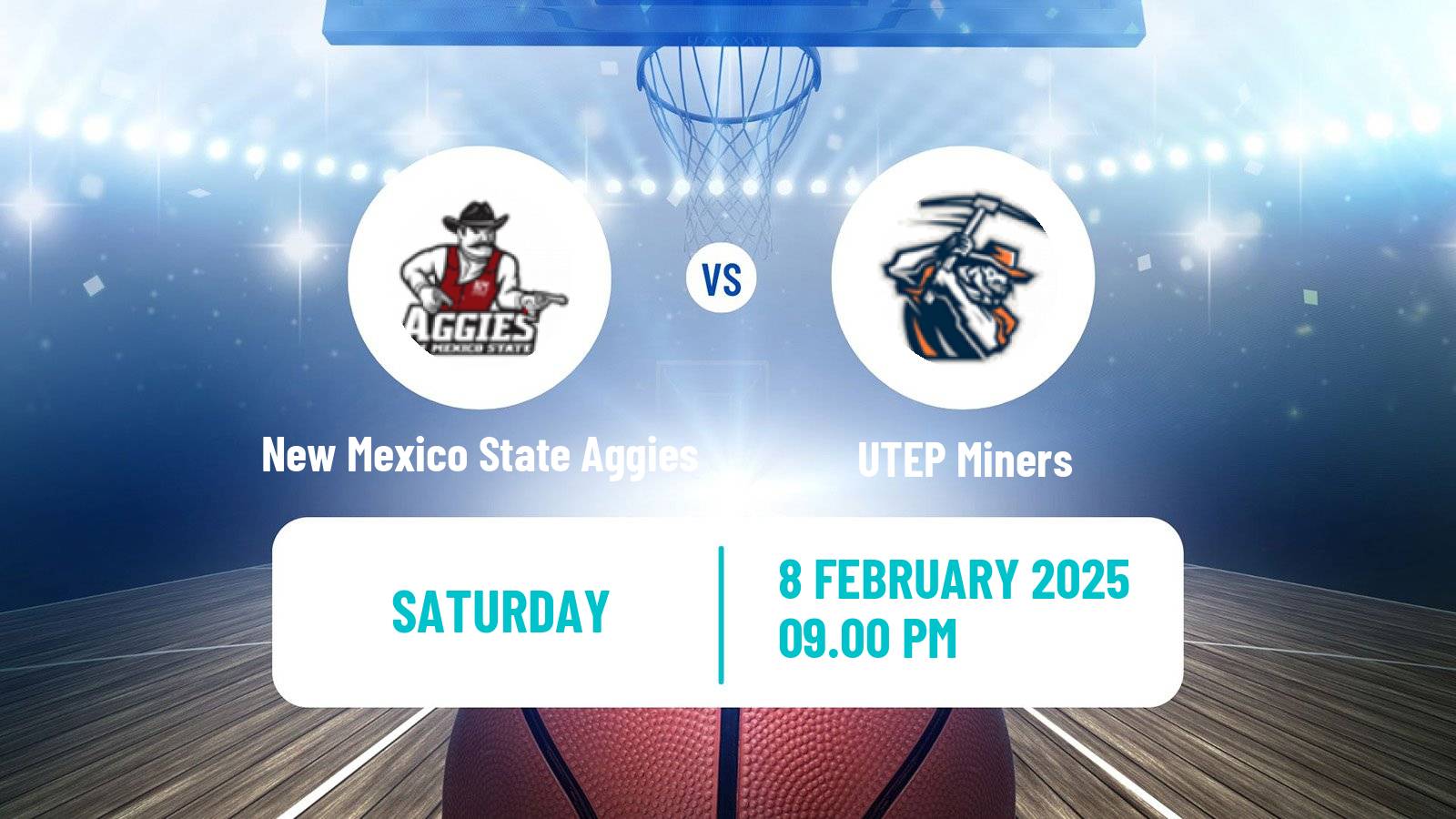 Basketball NCAA College Basketball New Mexico State Aggies - UTEP Miners