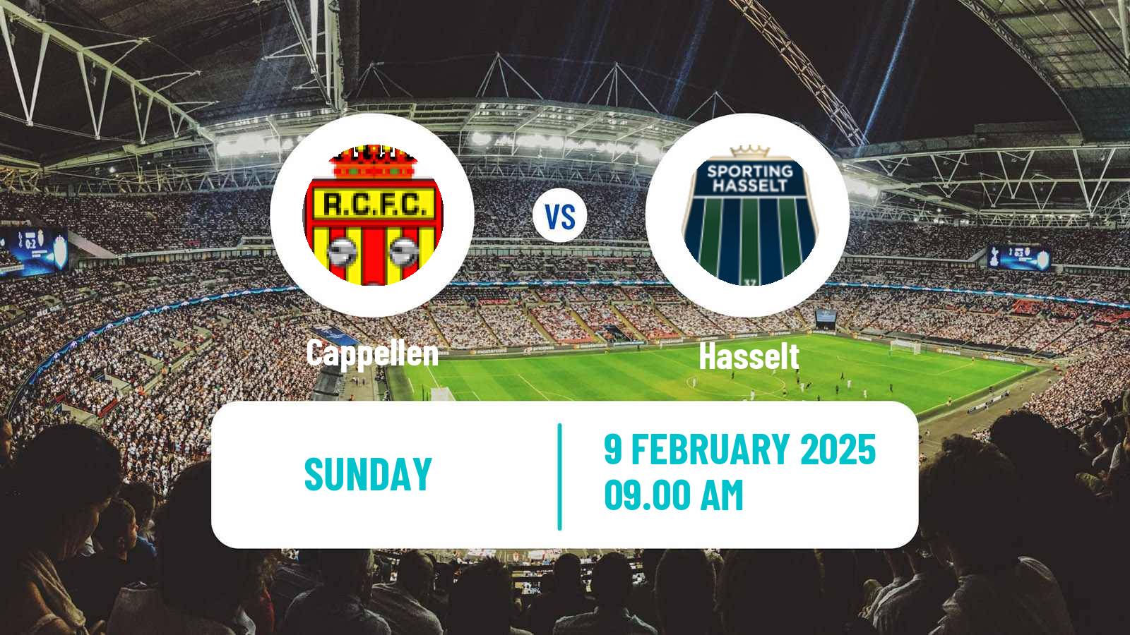 Football Belgian National Division 1 VV Cappellen - Hasselt