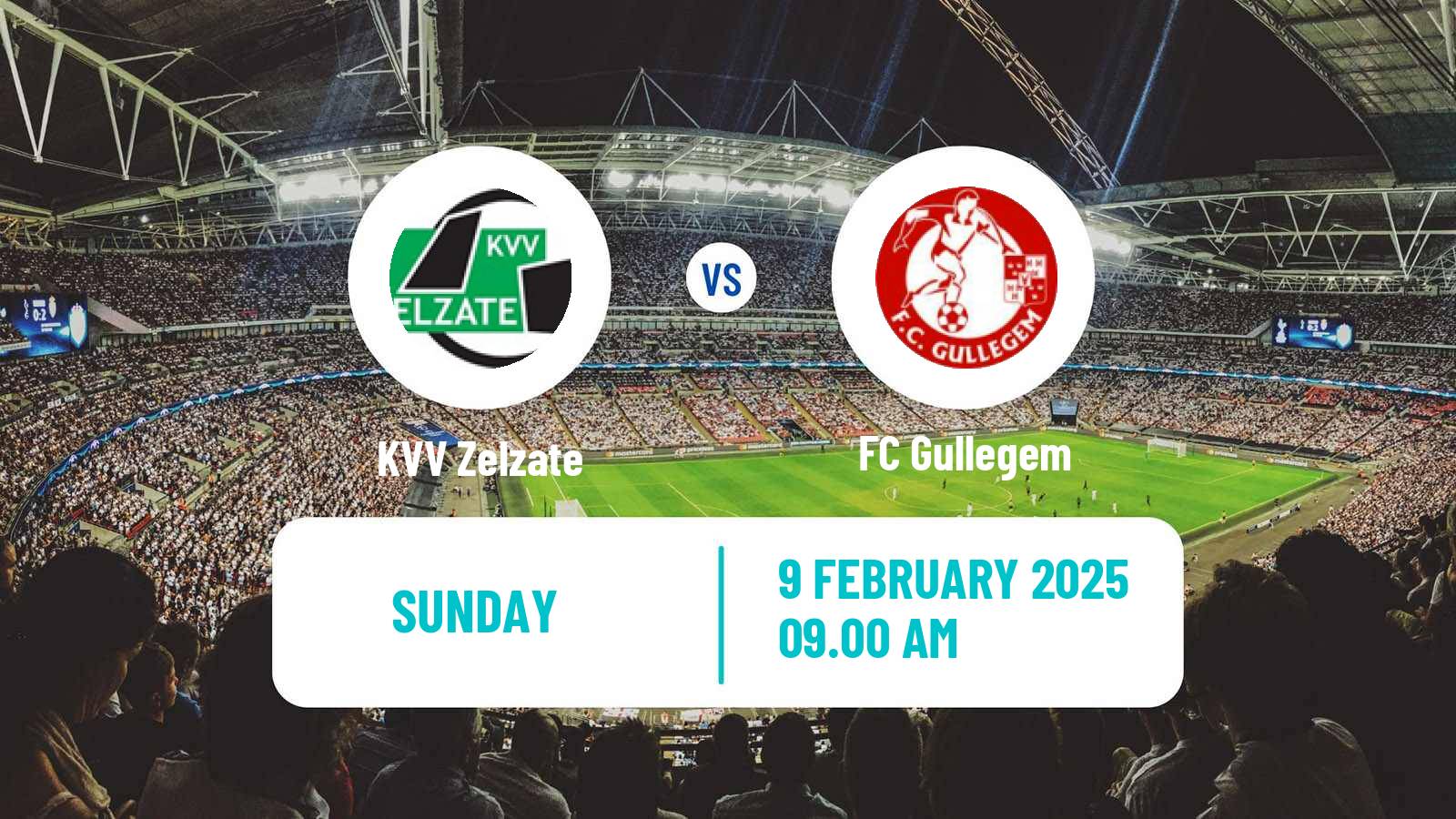 Football Belgian Second Amateur Division Group A Zelzate - Gullegem