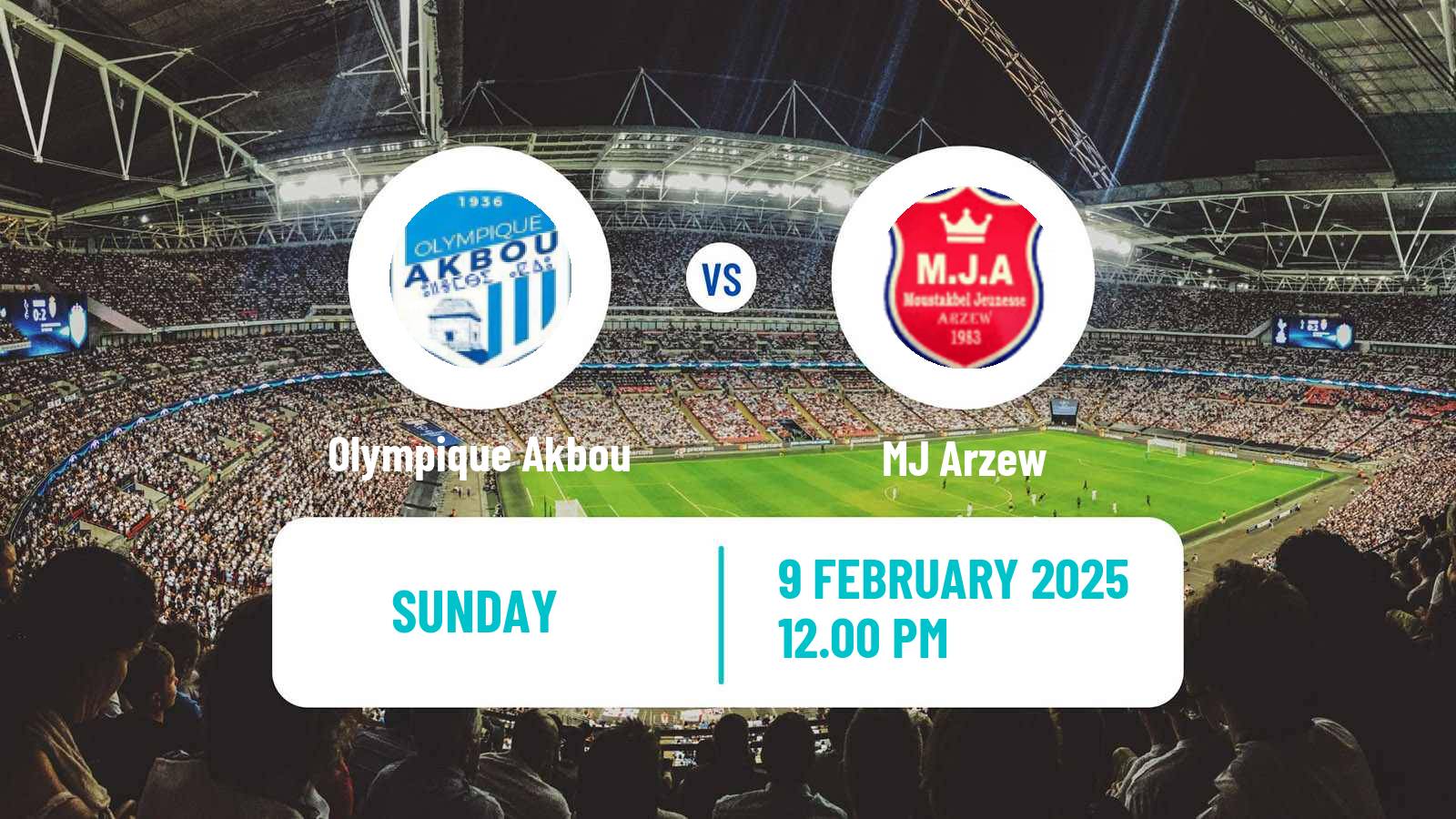 Soccer Algerian Cup Olympique Akbou - MJ Arzew