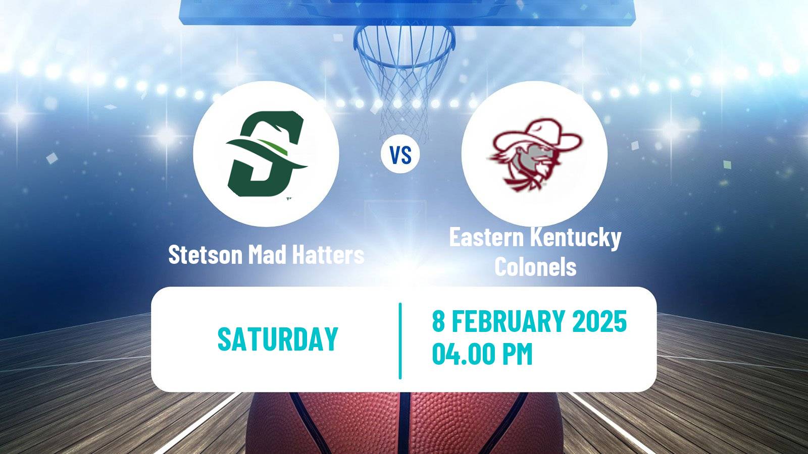 Basketball NCAA College Basketball Stetson Mad Hatters - Eastern Kentucky Colonels