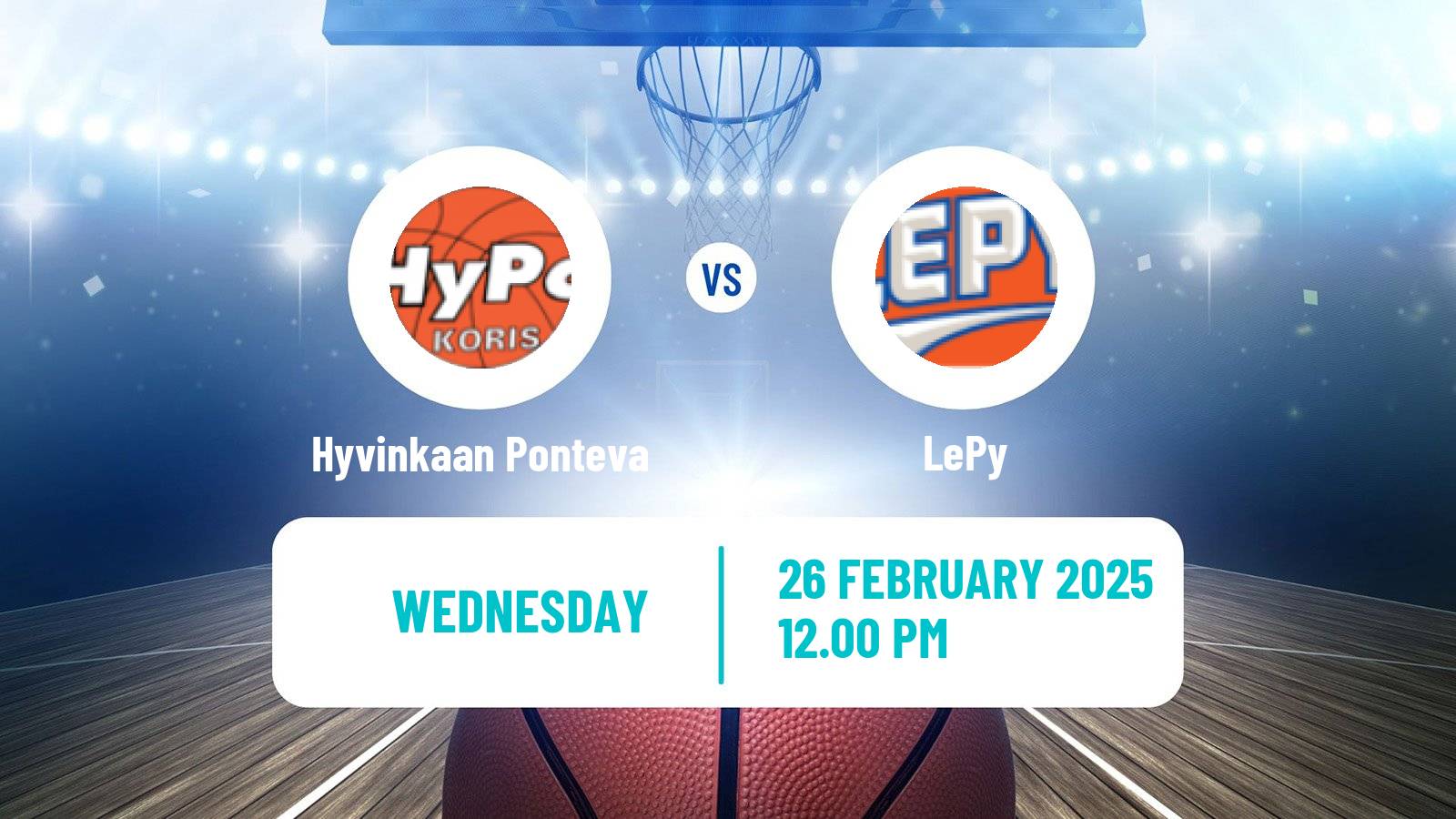 Basketball Finnish I Divisioona Basketball Women Hyvinkaan Ponteva - LePy