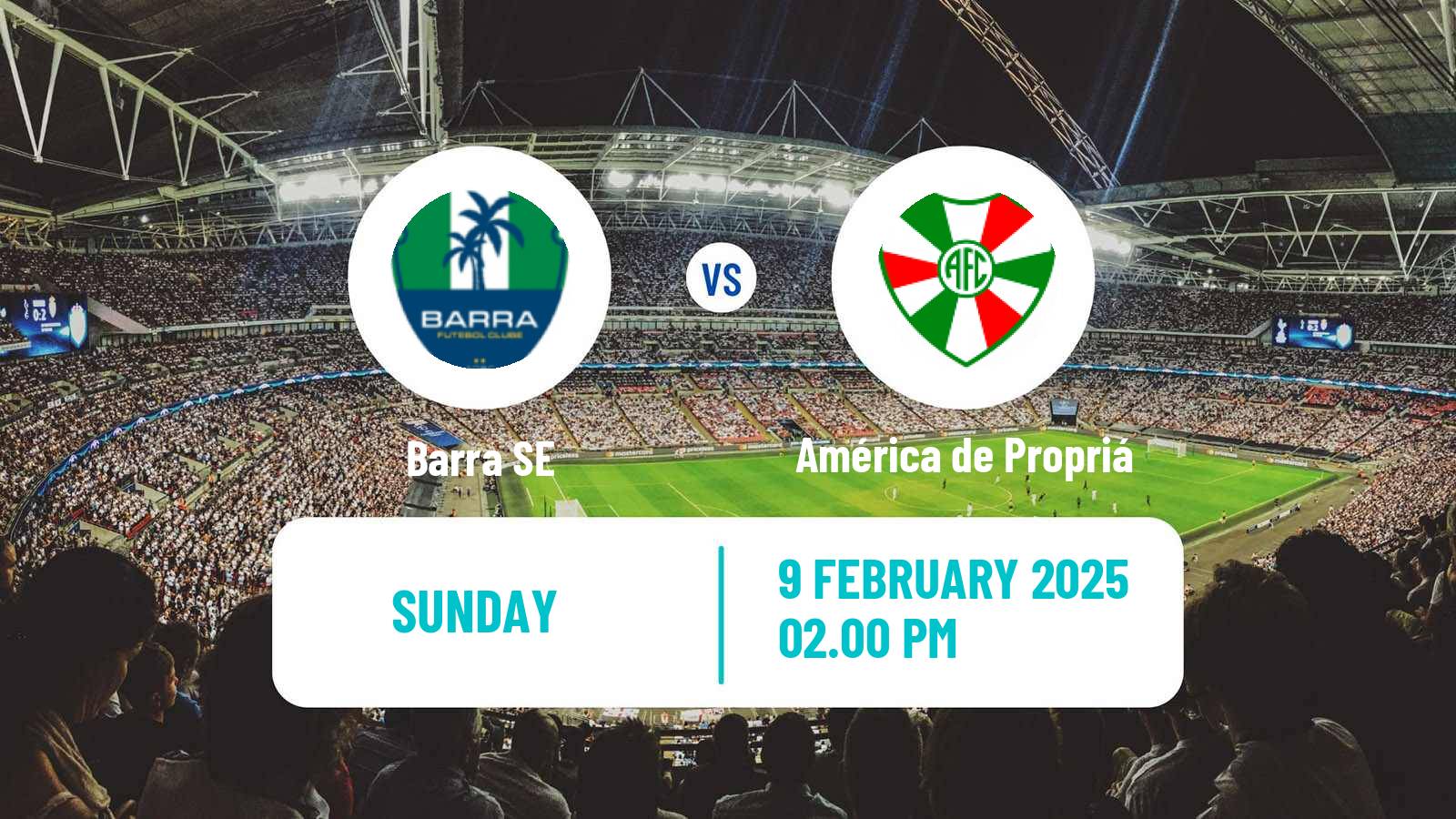 Soccer Brazilian Campeonato Sergipano Barra SE - América de Propriá