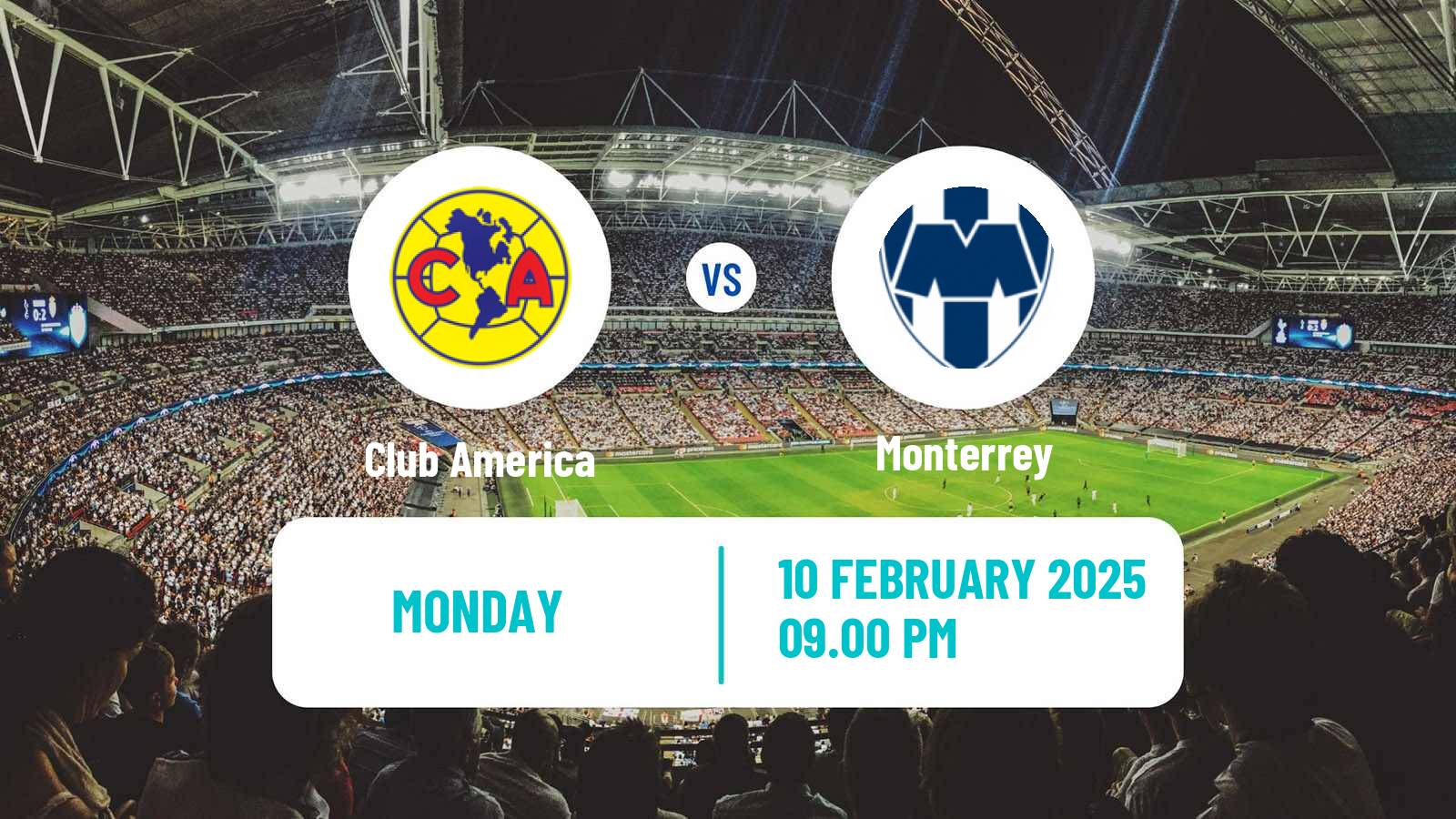Soccer Mexican Liga MX Women Club America - Monterrey