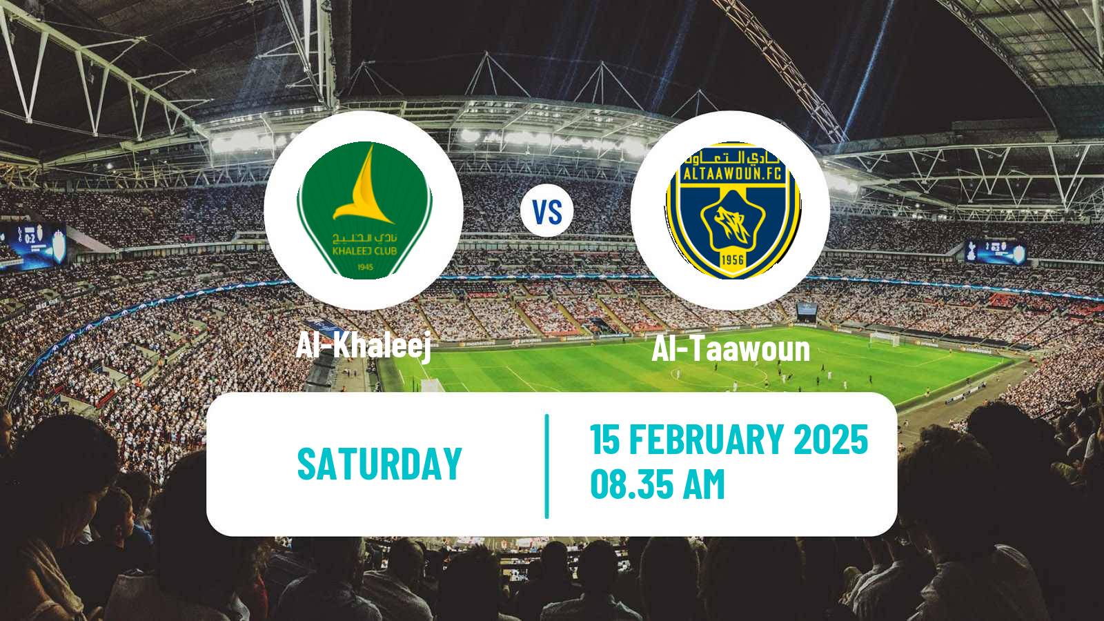 Soccer Saudi Professional League Al-Khaleej - Al-Taawoun