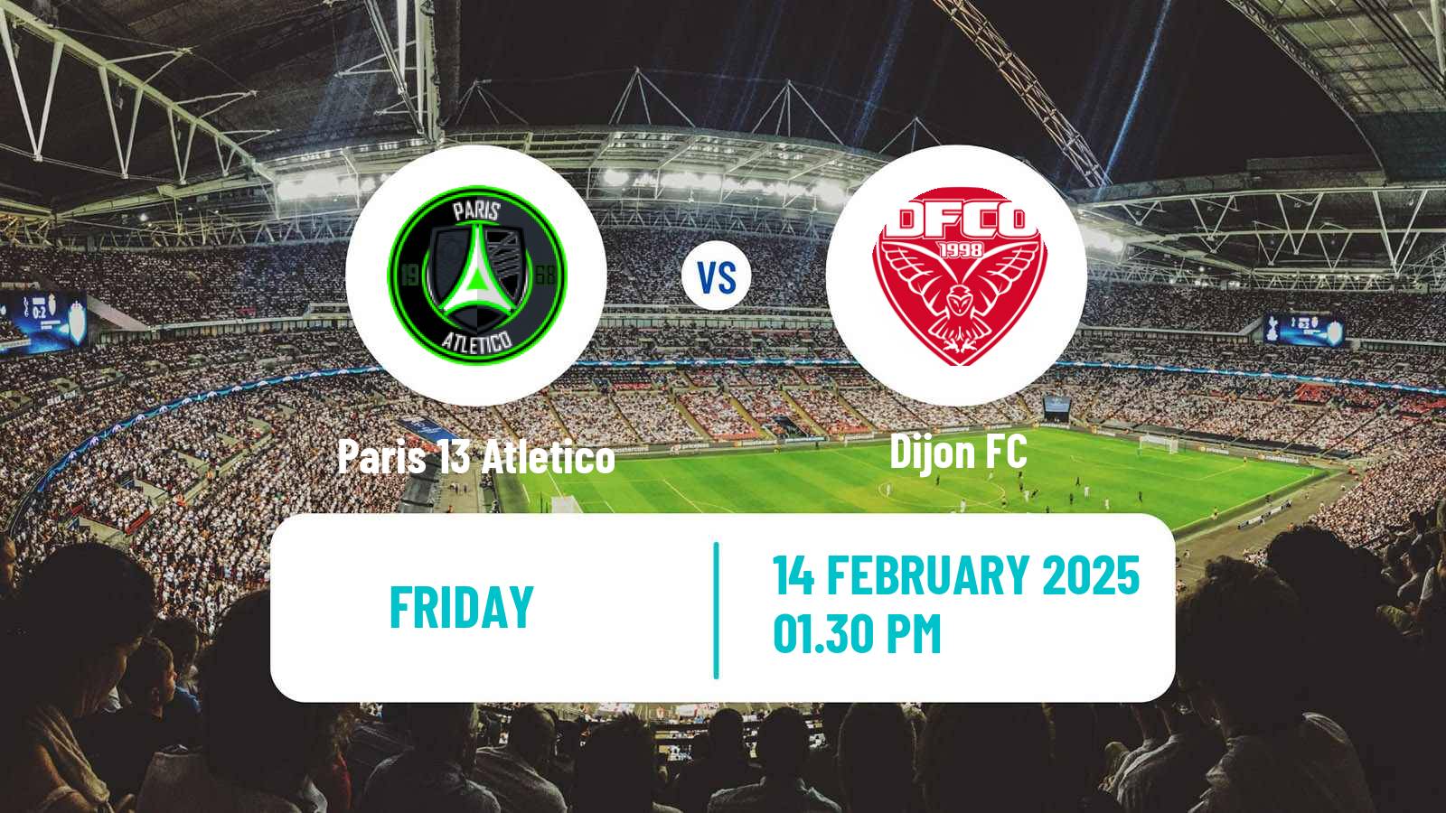 Soccer French National League Paris 13 Atletico - Dijon
