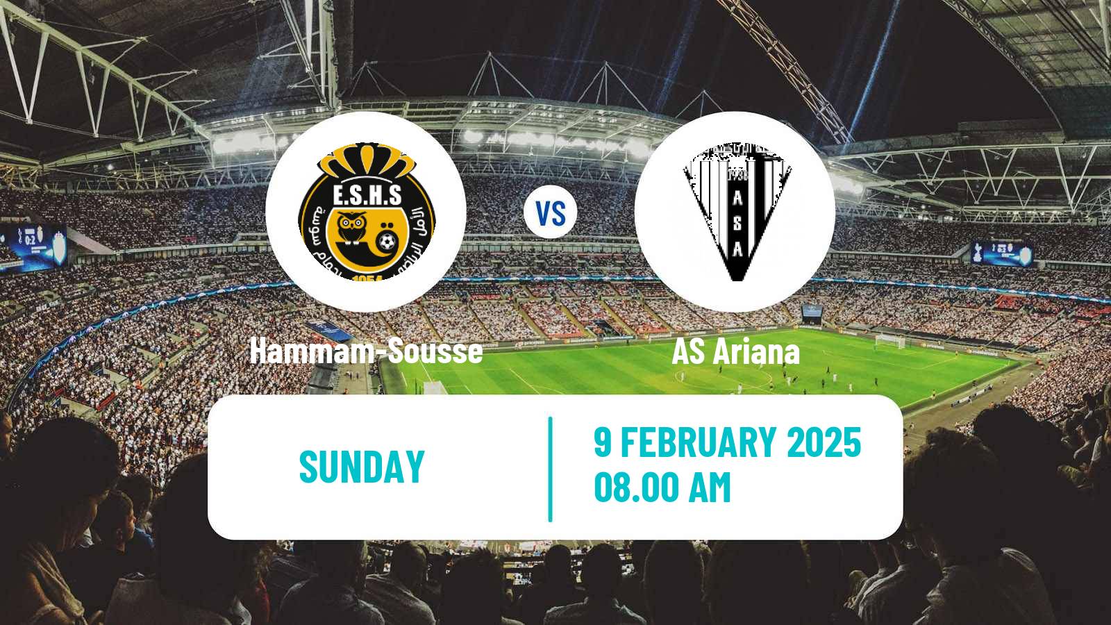 Soccer Tunisian Ligue 2 Hammam-Sousse - Ariana