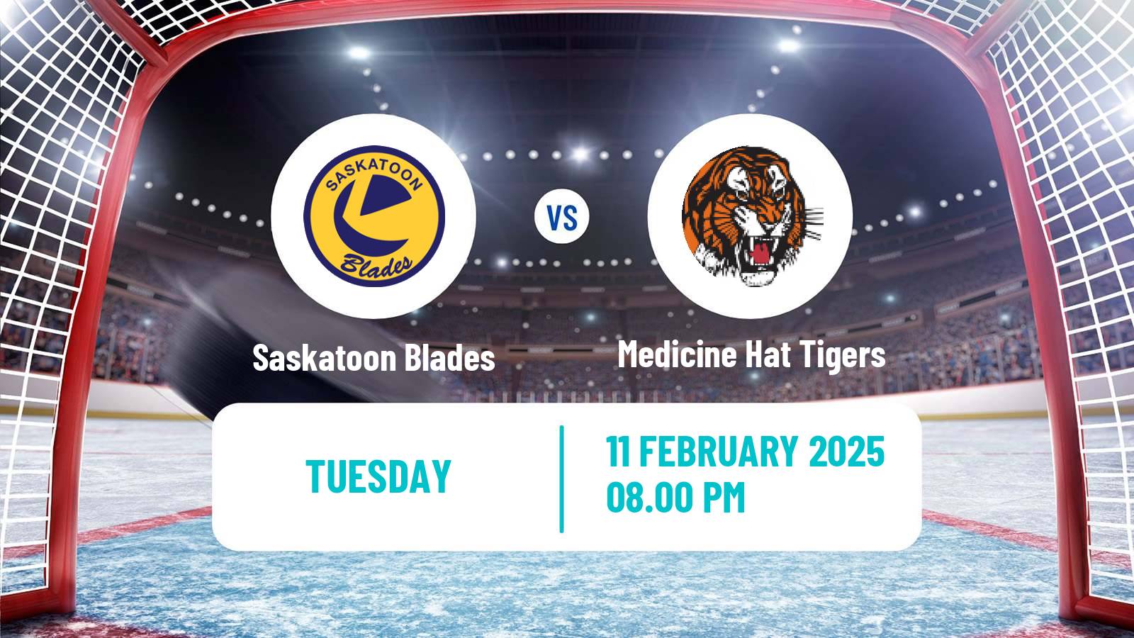 Hockey WHL Saskatoon Blades - Medicine Hat Tigers