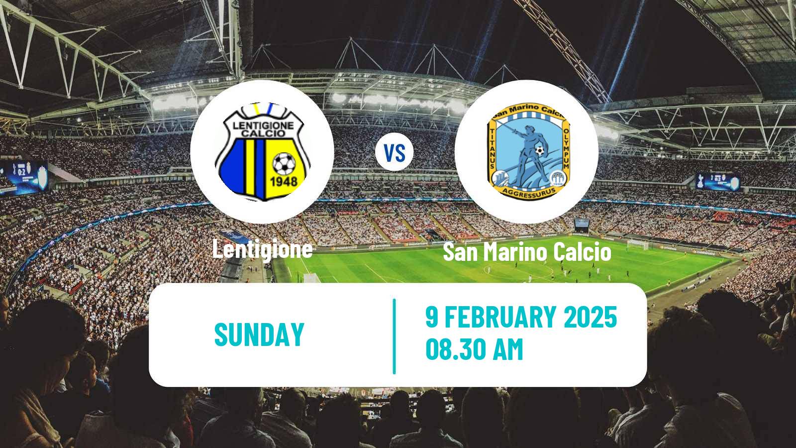 Soccer Italian Serie D - Group D Lentigione - San Marino Calcio