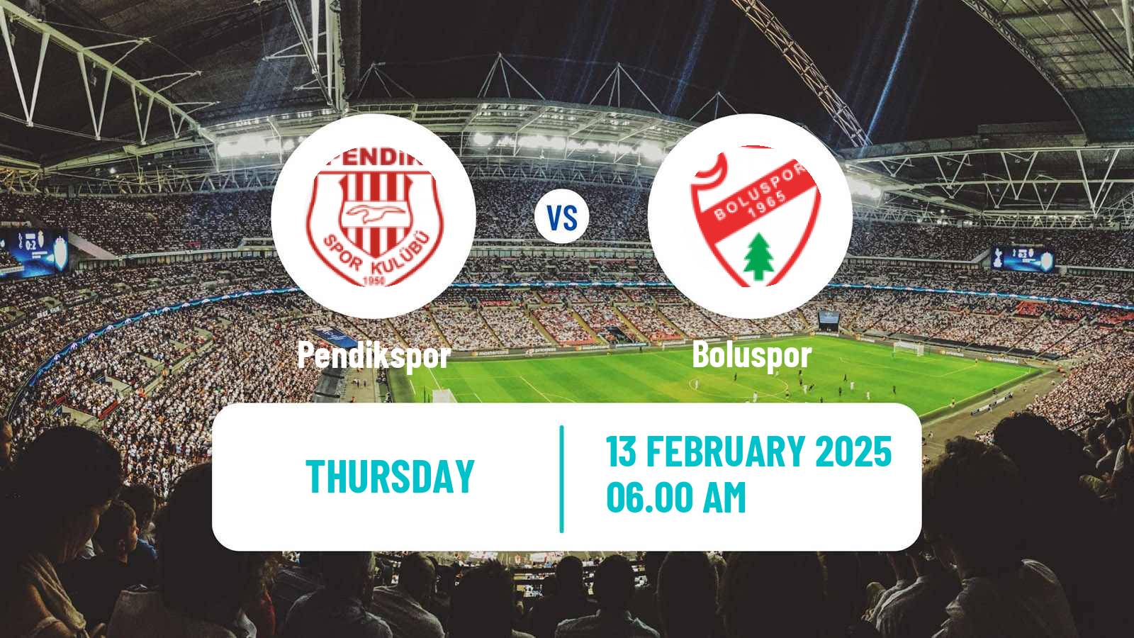 Soccer Turkish First League Pendikspor - Boluspor