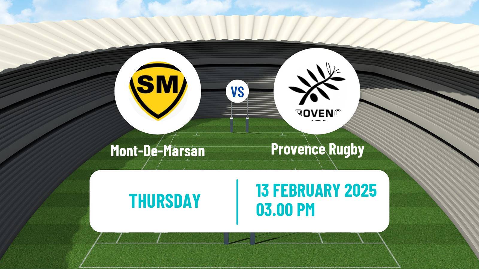 Rugby union French Pro D2 Mont-De-Marsan - Provence Rugby