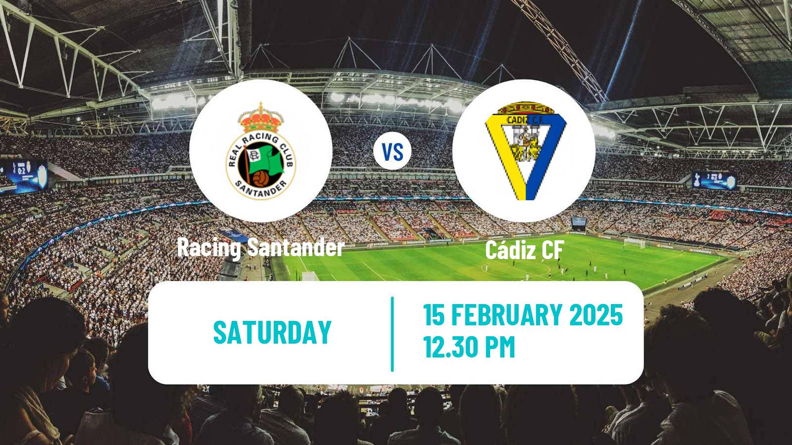 Soccer Spanish LaLiga2 Racing Santander - Cádiz
