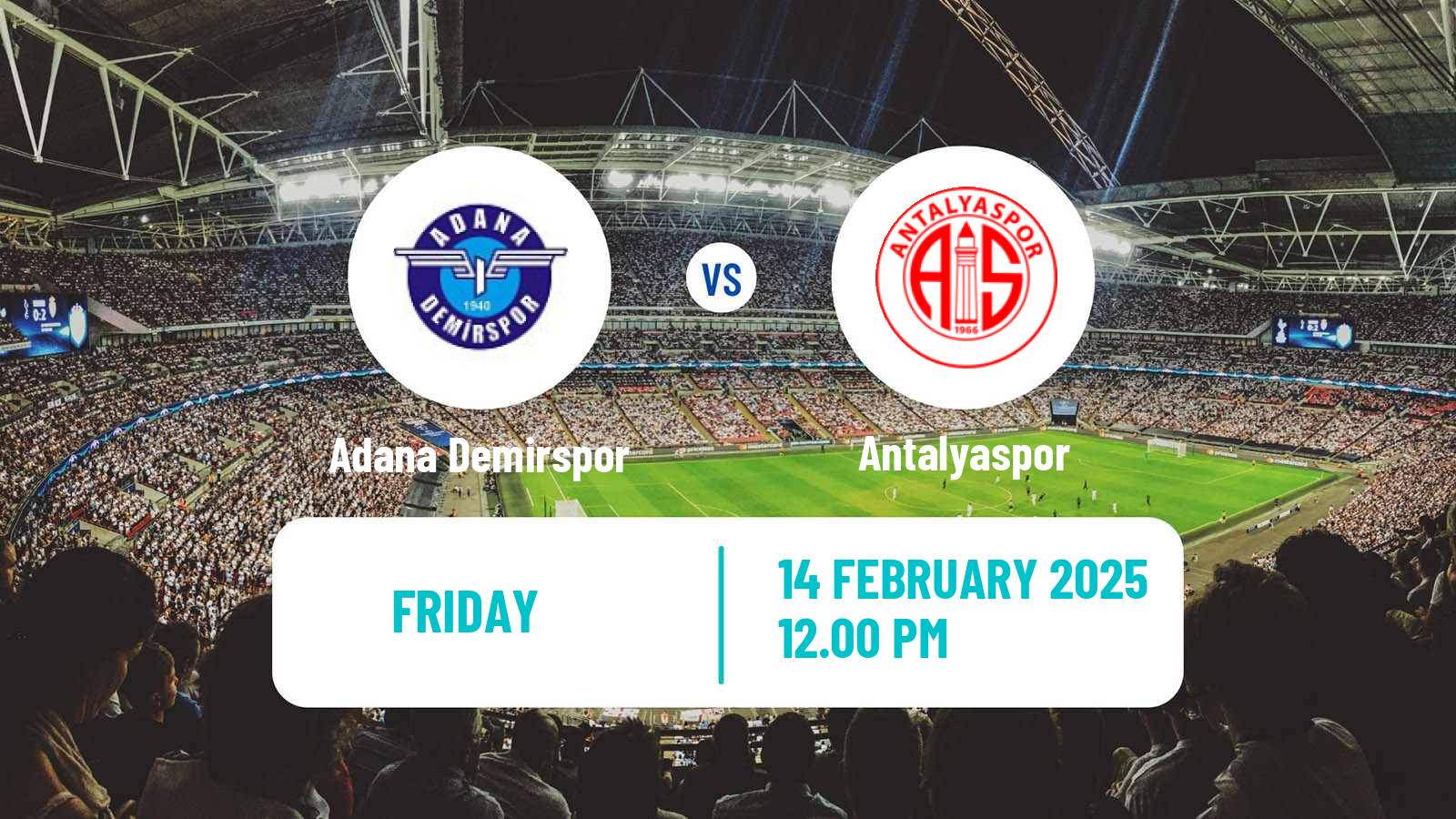 Soccer Turkish Super League Adana Demirspor - Antalyaspor