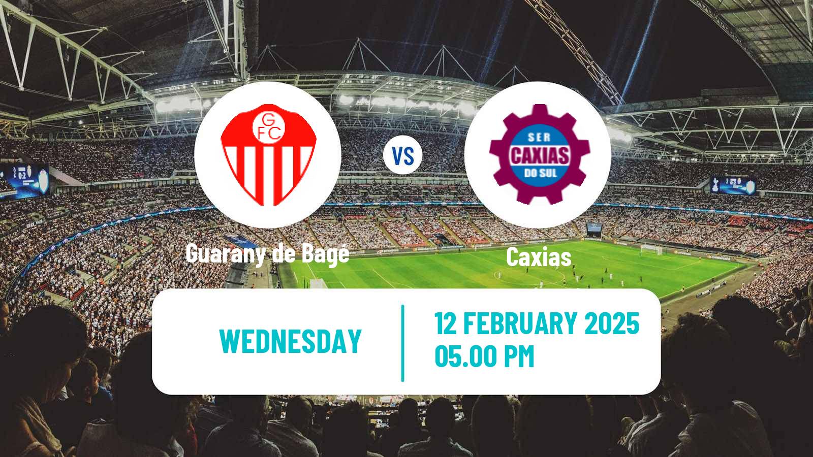 Football Brazilian Campeonato Gaucho Guarany de Bagé - Caxias