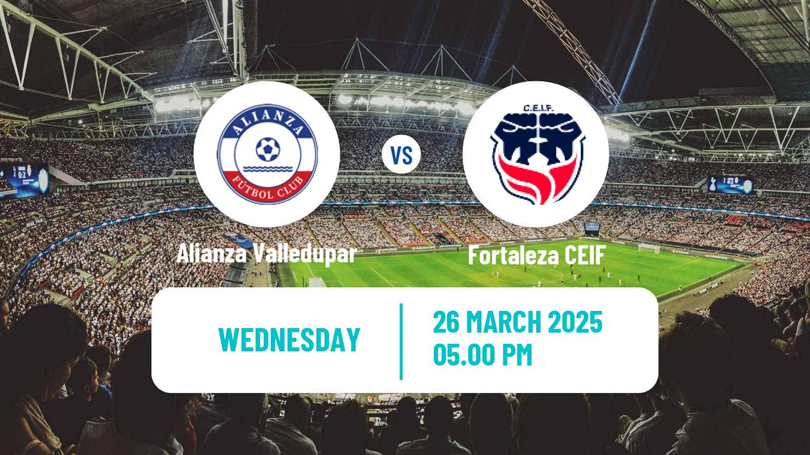 Soccer Colombian Primera A Alianza Valledupar - Fortaleza CEIF