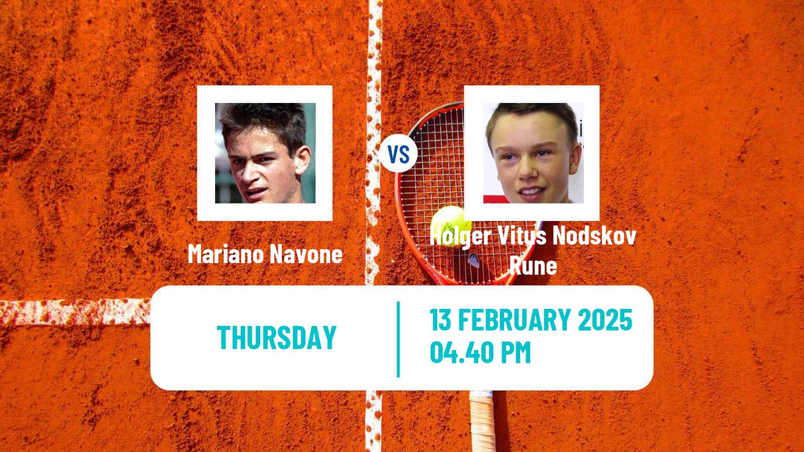 Tennis ATP Buenos Aires Mariano Navone - Holger Vitus Nodskov Rune