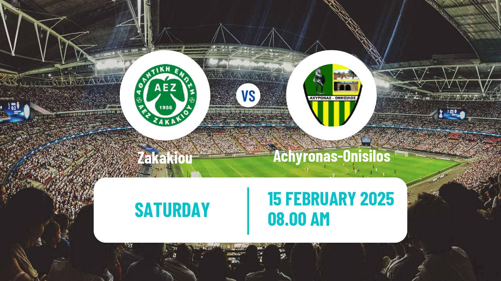 Soccer Cypriot Division 2 Zakakiou - Achyronas-Onisilos