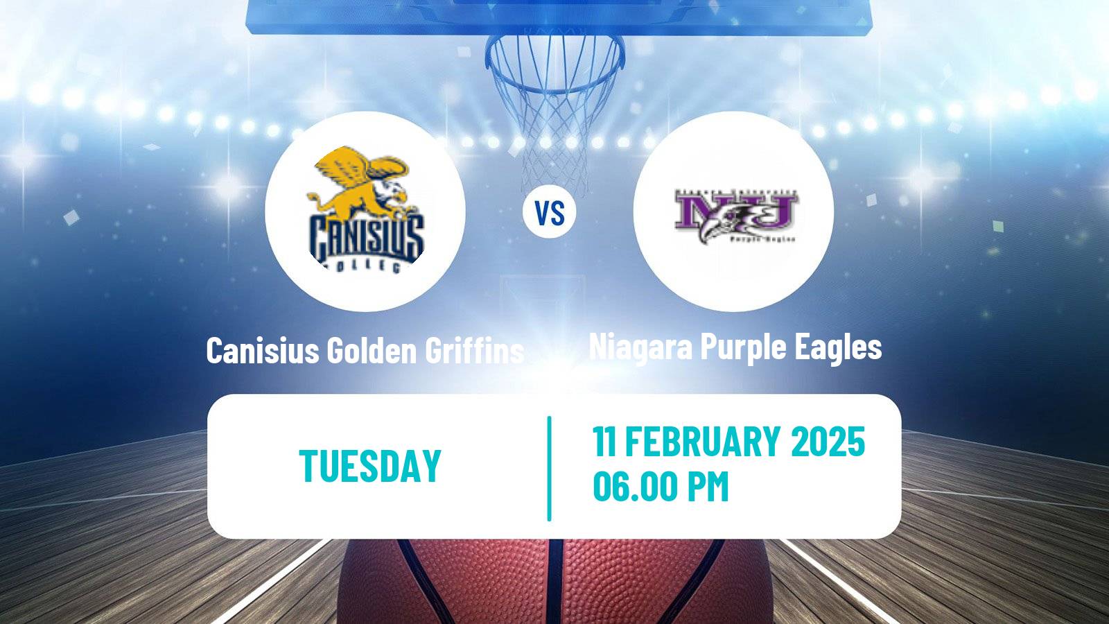 Basketball NCAA College Basketball Women Canisius Golden Griffins - Niagara Purple Eagles