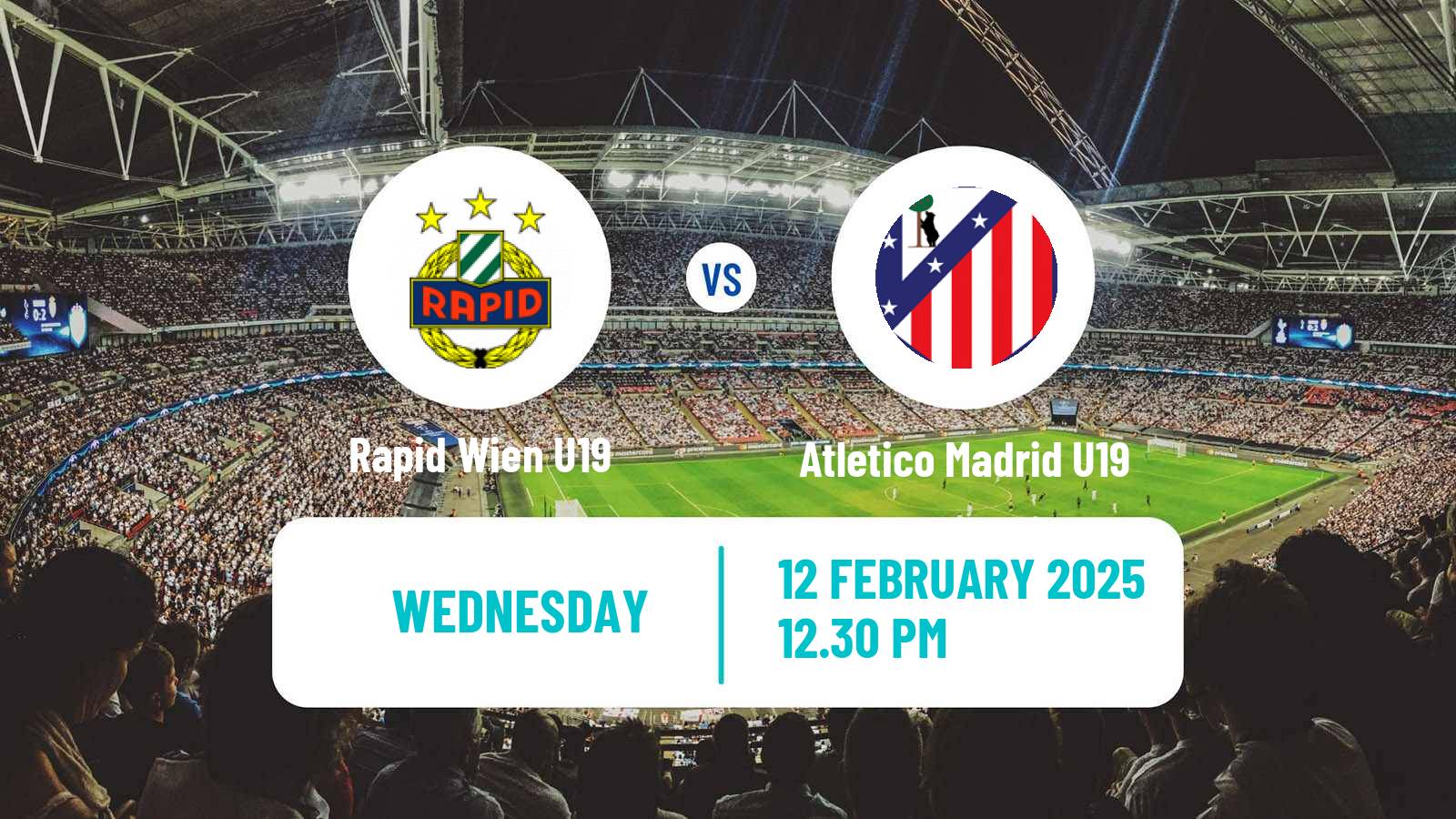 Soccer UEFA Youth League Rapid Wien U19 - Atletico Madrid U19