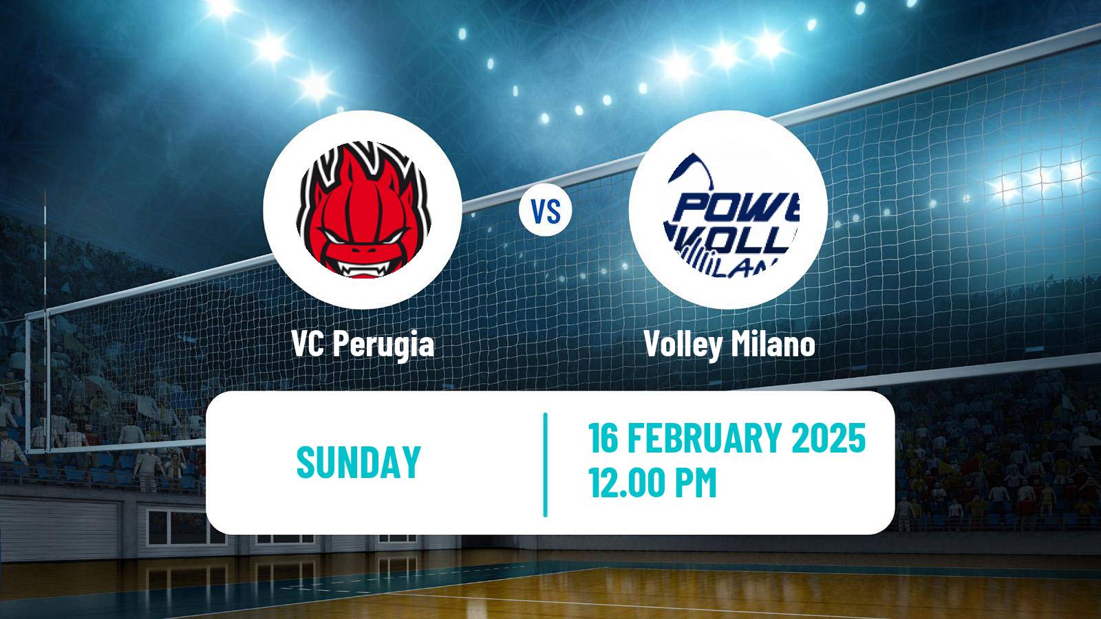 Volleyball Italian SuperLega Volleyball Perugia - Volley Milano