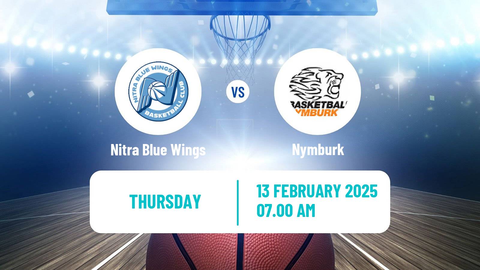 Basketball Czech Slovak Cup Basketball Nitra Blue Wings - Nymburk