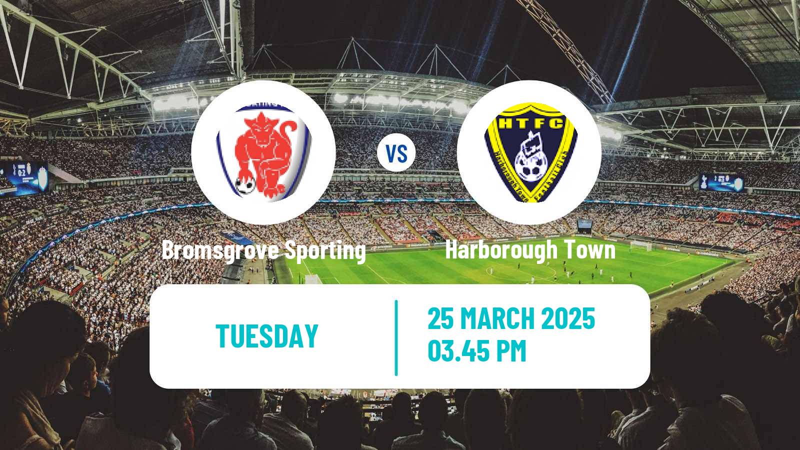 Soccer English Southern League Central Division Bromsgrove Sporting - Harborough Town