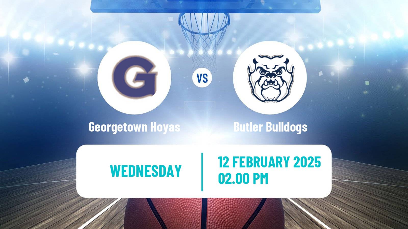 Basketball NCAA College Basketball Women Georgetown Hoyas - Butler Bulldogs