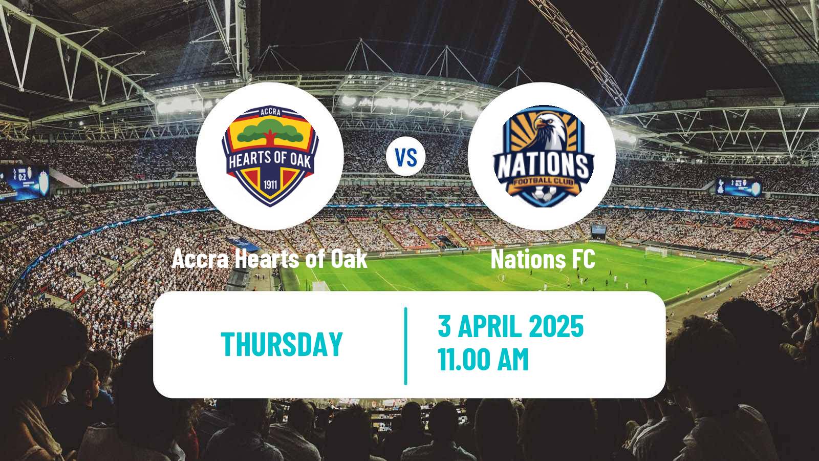 Soccer Ghanaian Premier League Accra Hearts of Oak - Nations FC