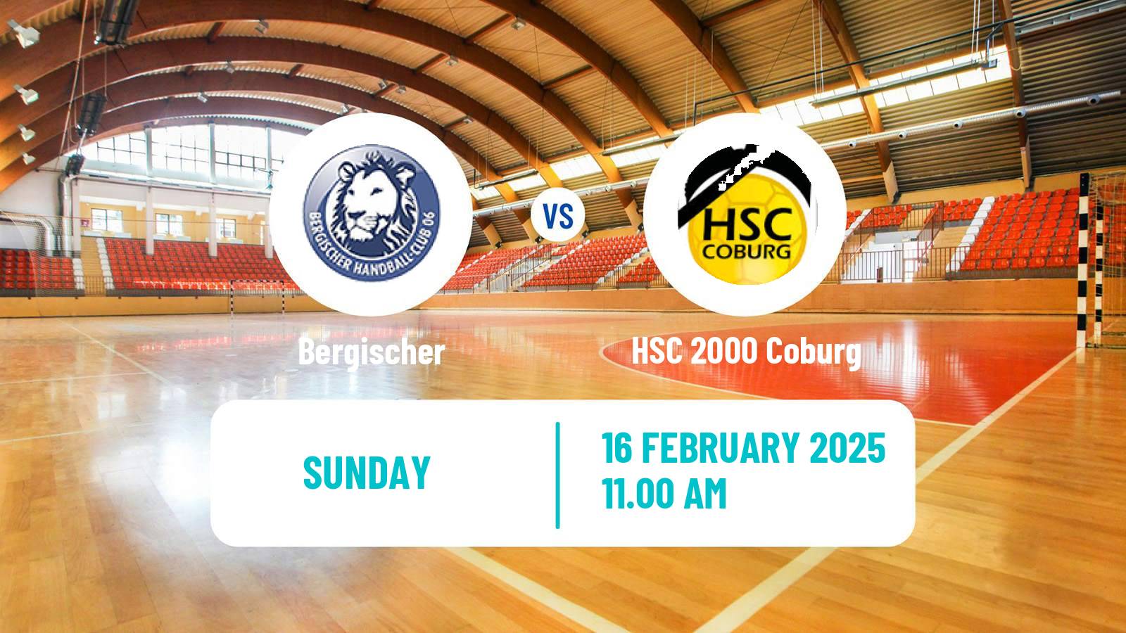 Handball German 2 Bundesliga Handball Bergischer - HSC 2000 Coburg